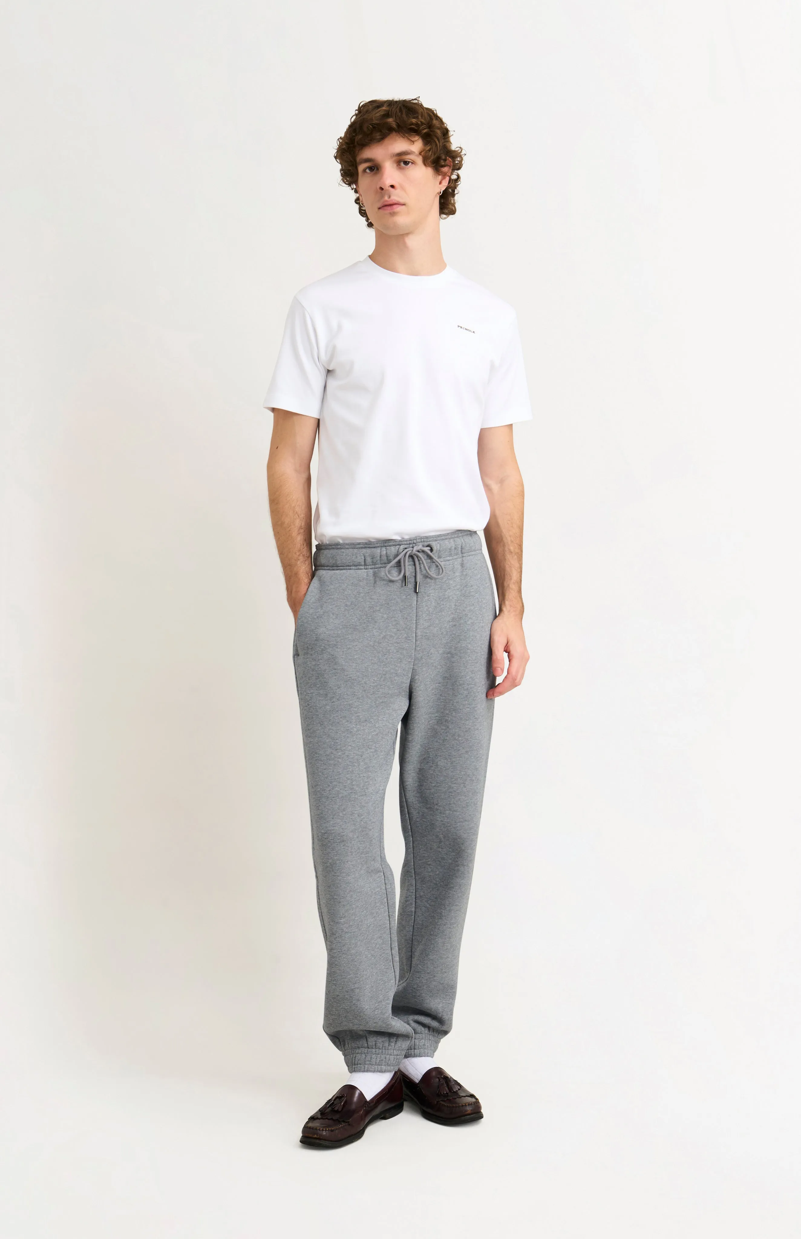 Men's Track Pants In Grey Melange sold by Pringle of Scotland product image thumbnail 2