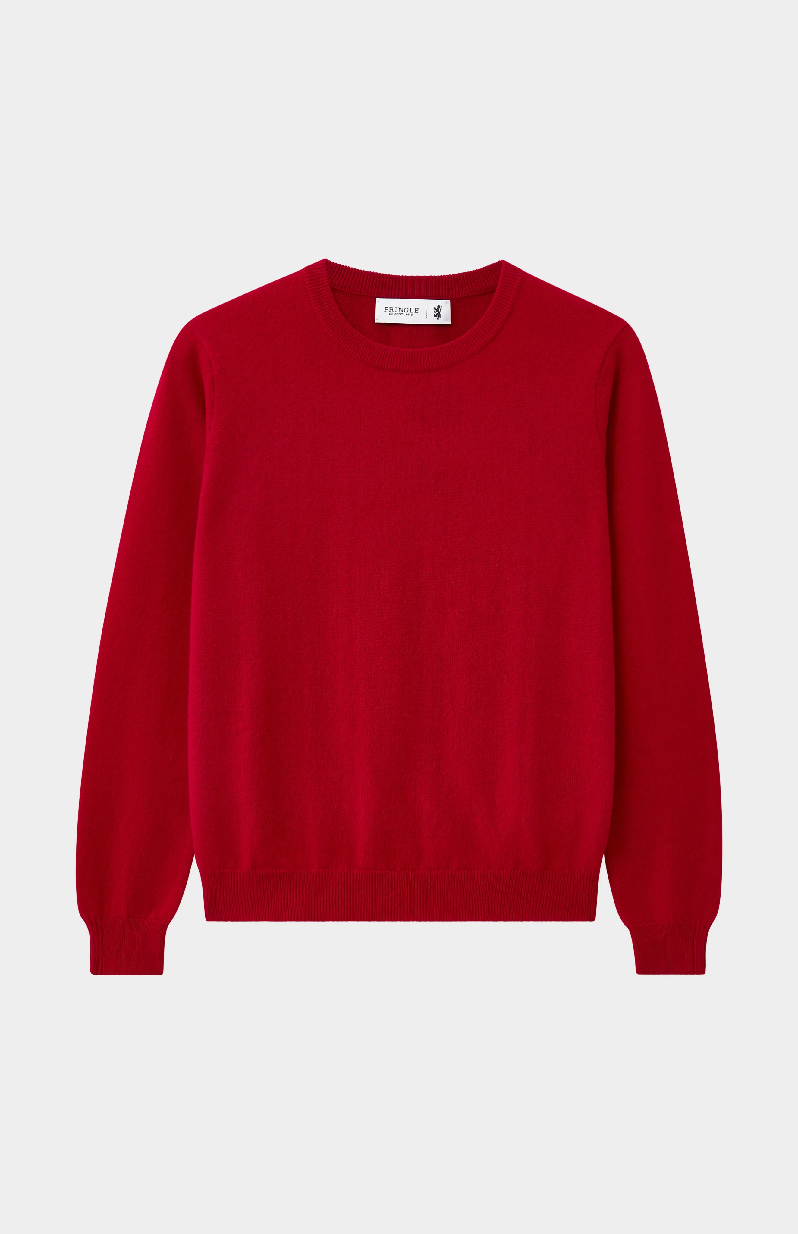Womens Classic Round Neck Cashmere Jumper In Scarlet sold by Pringle of Scotland product image thumbnail 2