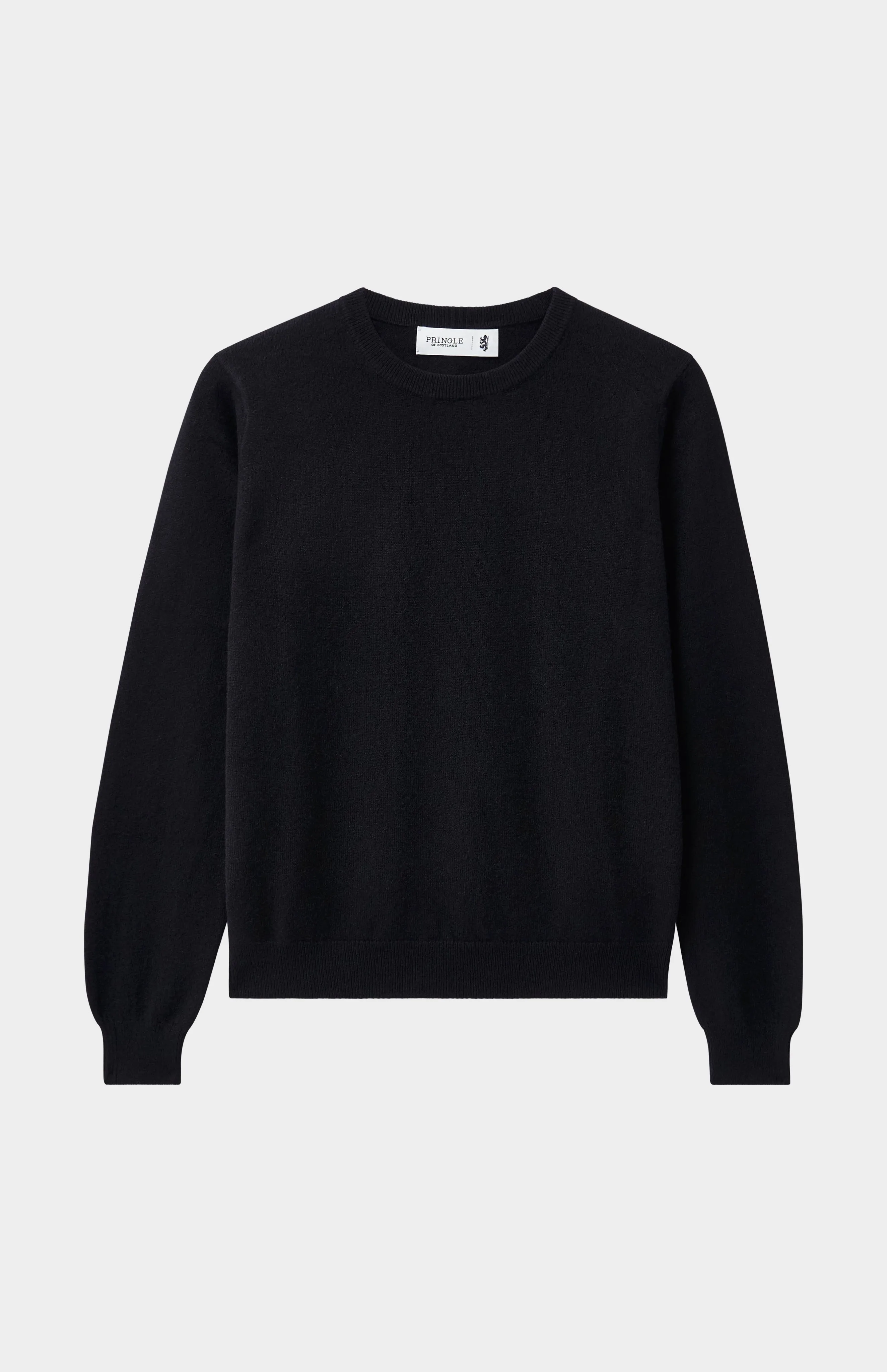 Womens Classic Round Neck Cashmere Jumper In Black sold by Pringle of Scotland product image thumbnail 2