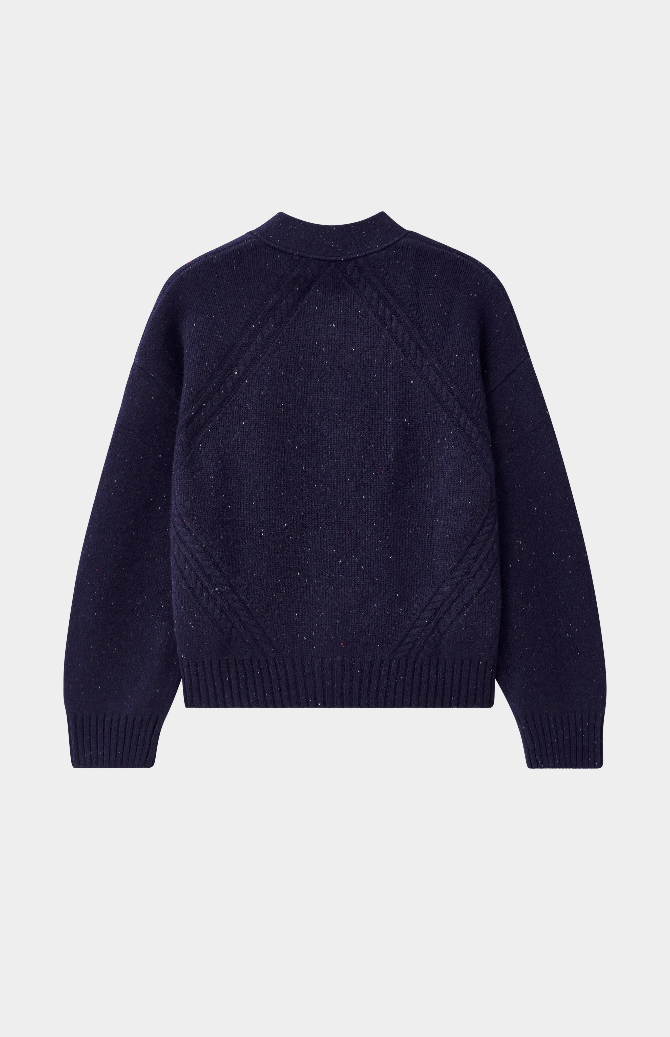 Womens Chunky Cashmere Cardigan In Indigo sold by Pringle of Scotland product image thumbnail 4