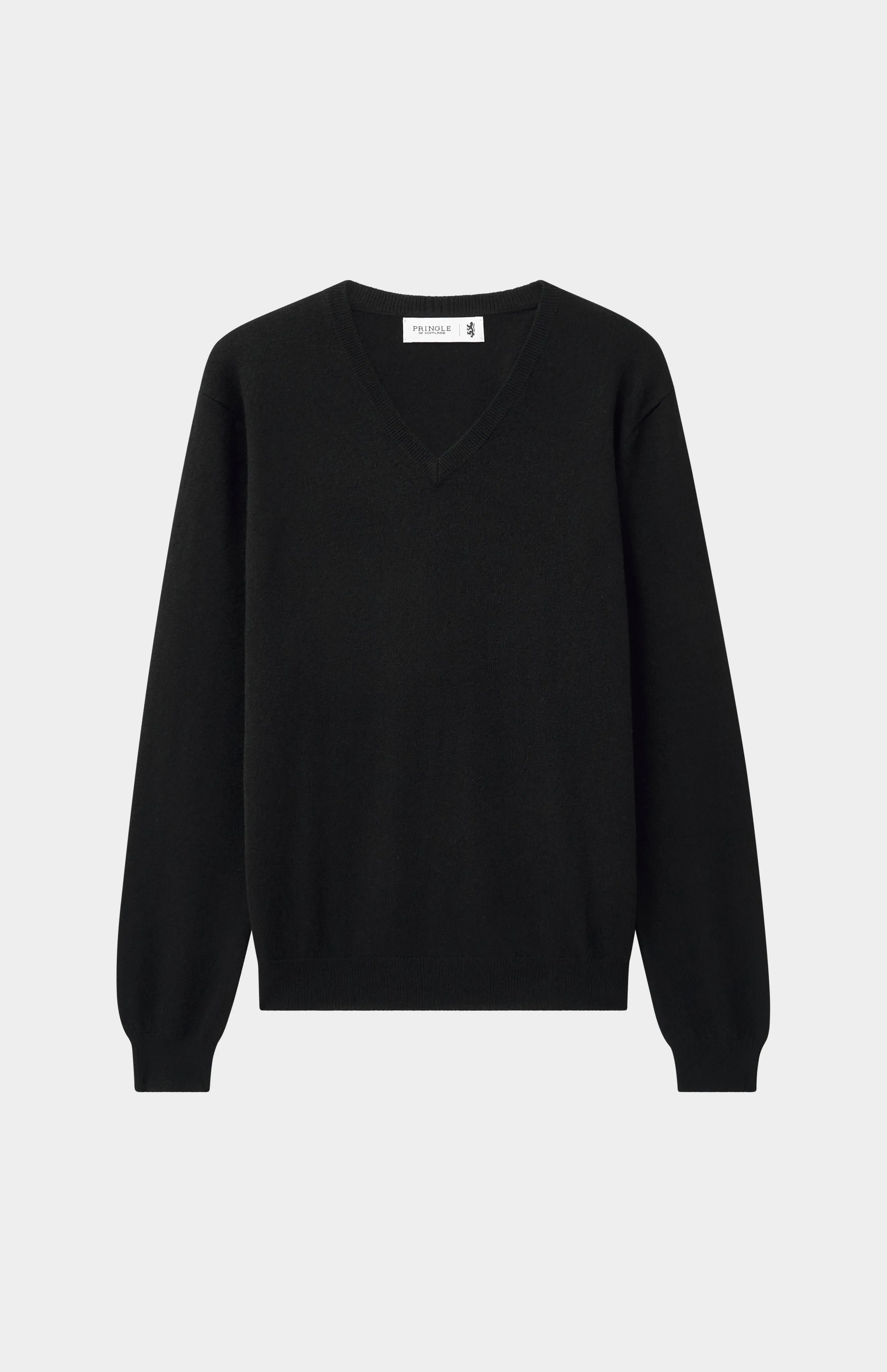 Men's Classic V Neck Cashmere Jumper In Black sold by Pringle of Scotland product image thumbnail 2