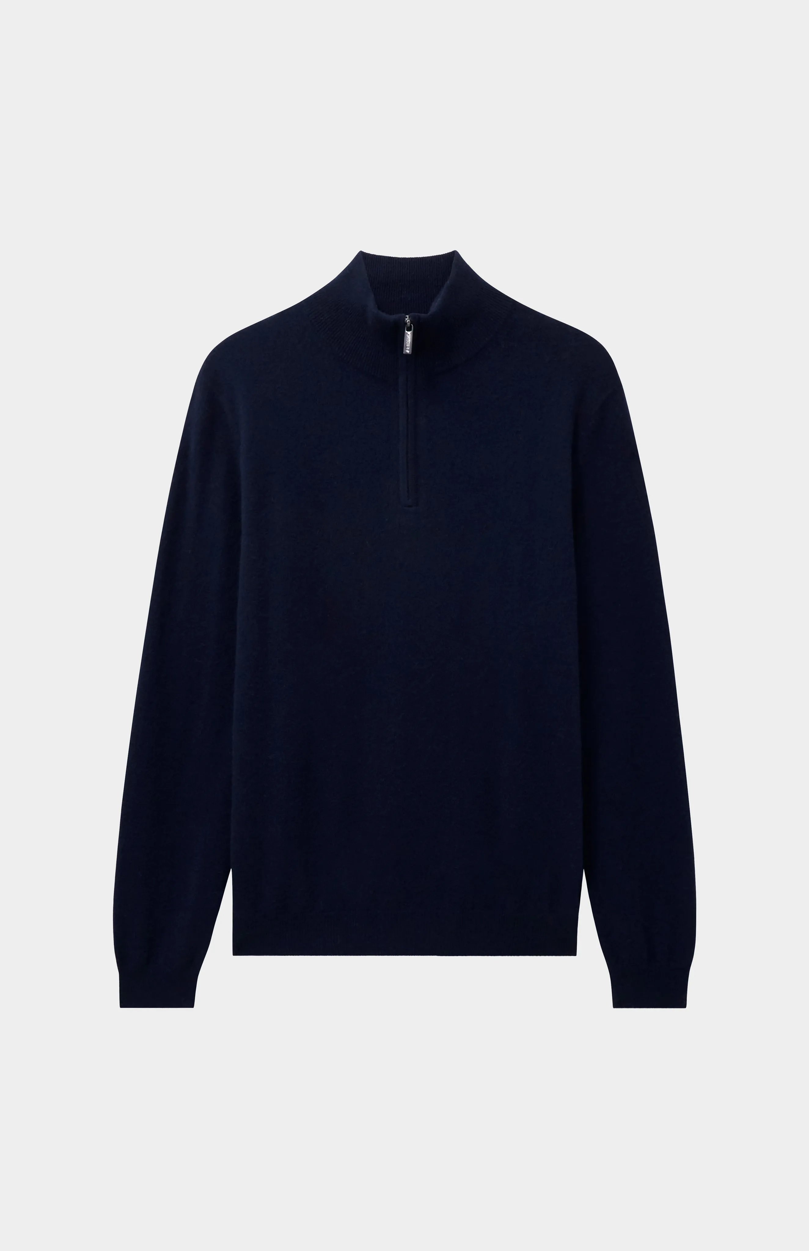 Men's Qtr Zip Cashmere Classic Jumper In Navy Melange sold by Pringle of Scotland product image thumbnail 2