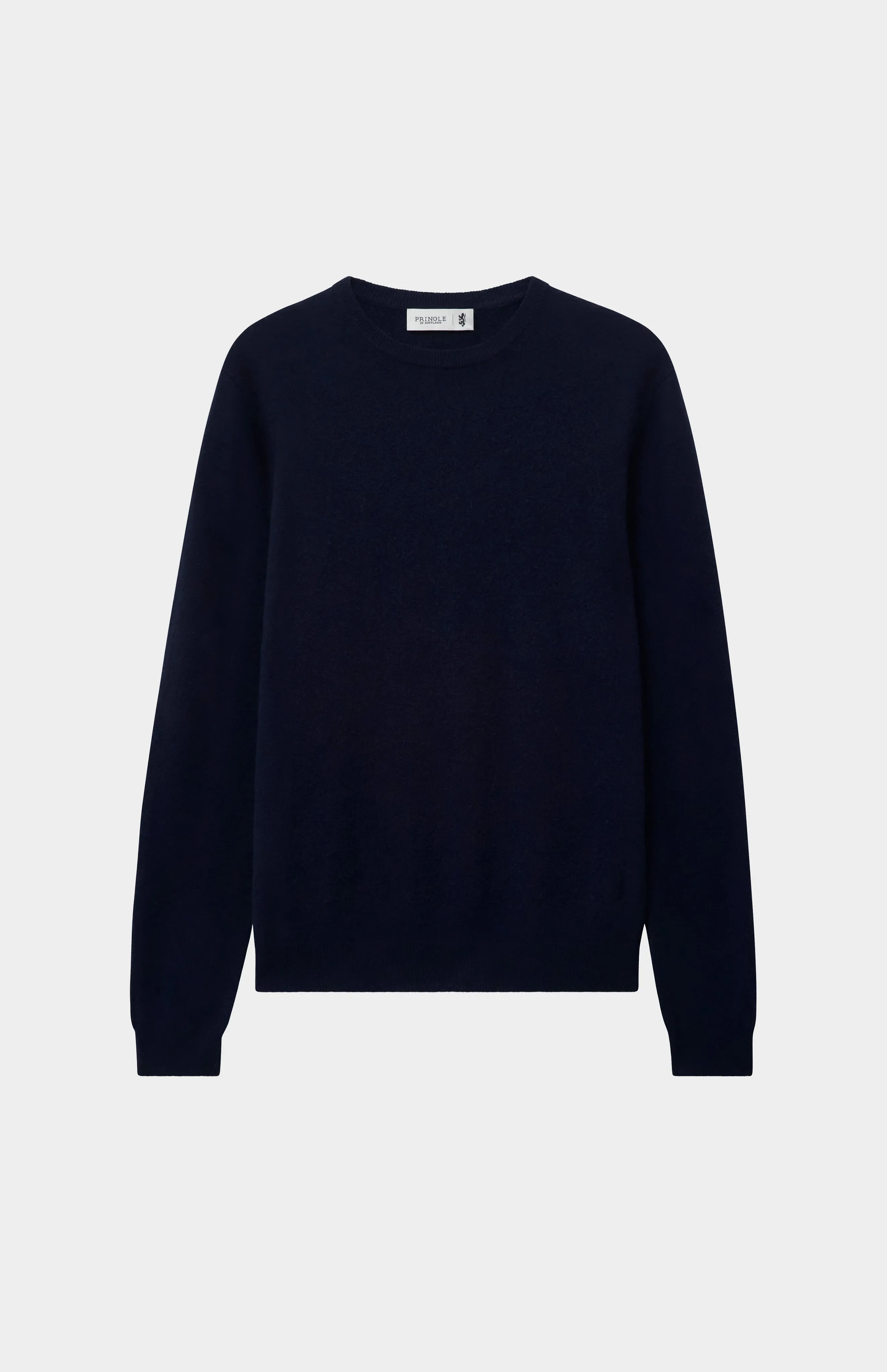 Men's Classic Round Neck Cashmere Jumper In Navy Melange sold by Pringle of Scotland product image thumbnail 4