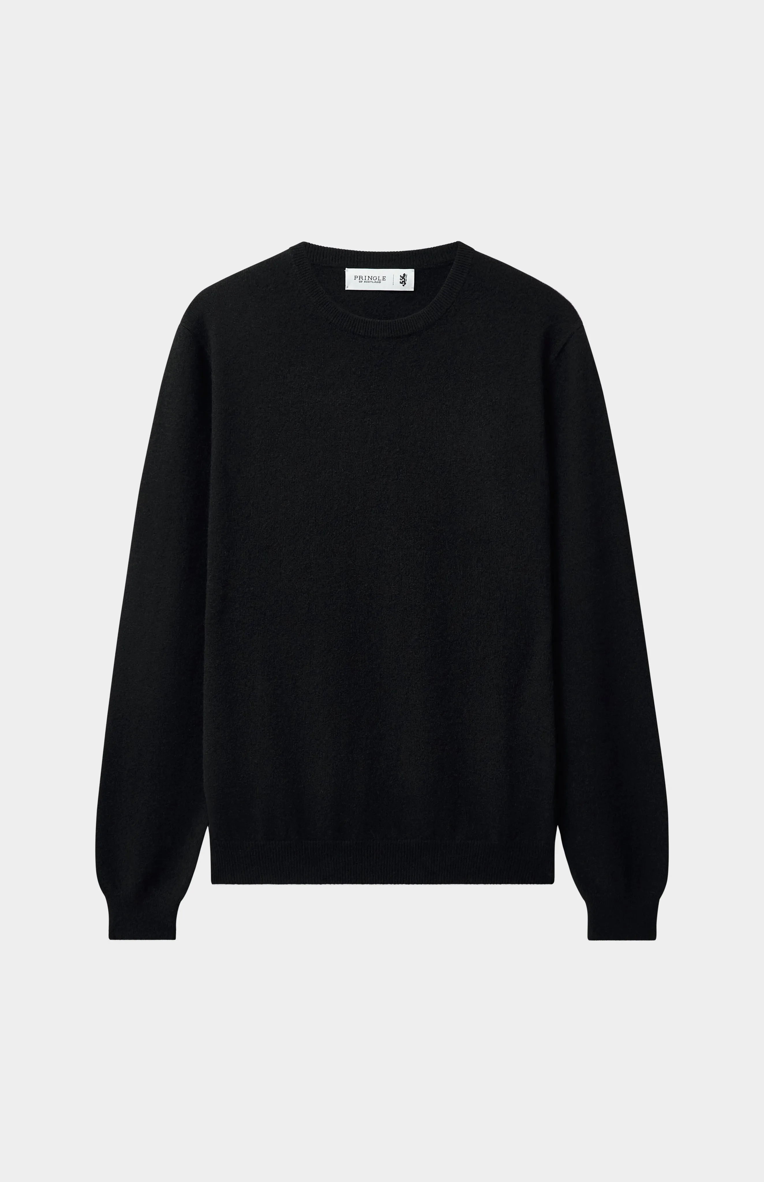 Men's Classic Round Neck Cashmere Jumper In Black sold by Pringle of Scotland product image thumbnail 2