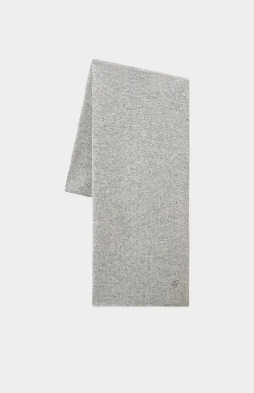 Classic Cashmere Scarf In Silver Melange made by Pringle