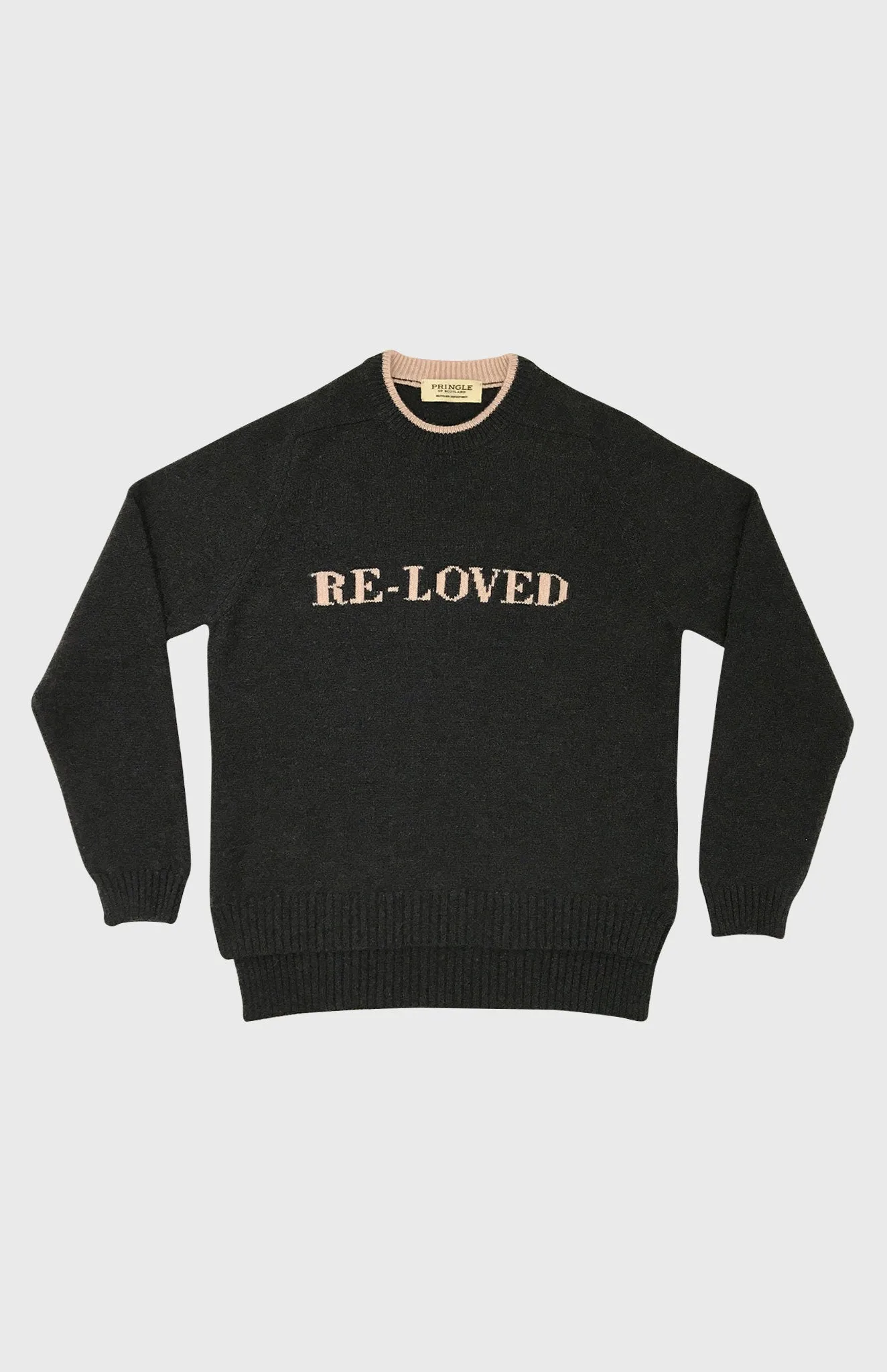 Re-loved Recycled Cashmere Jumper In Grey sold by Pringle of Scotland product image thumbnail 2