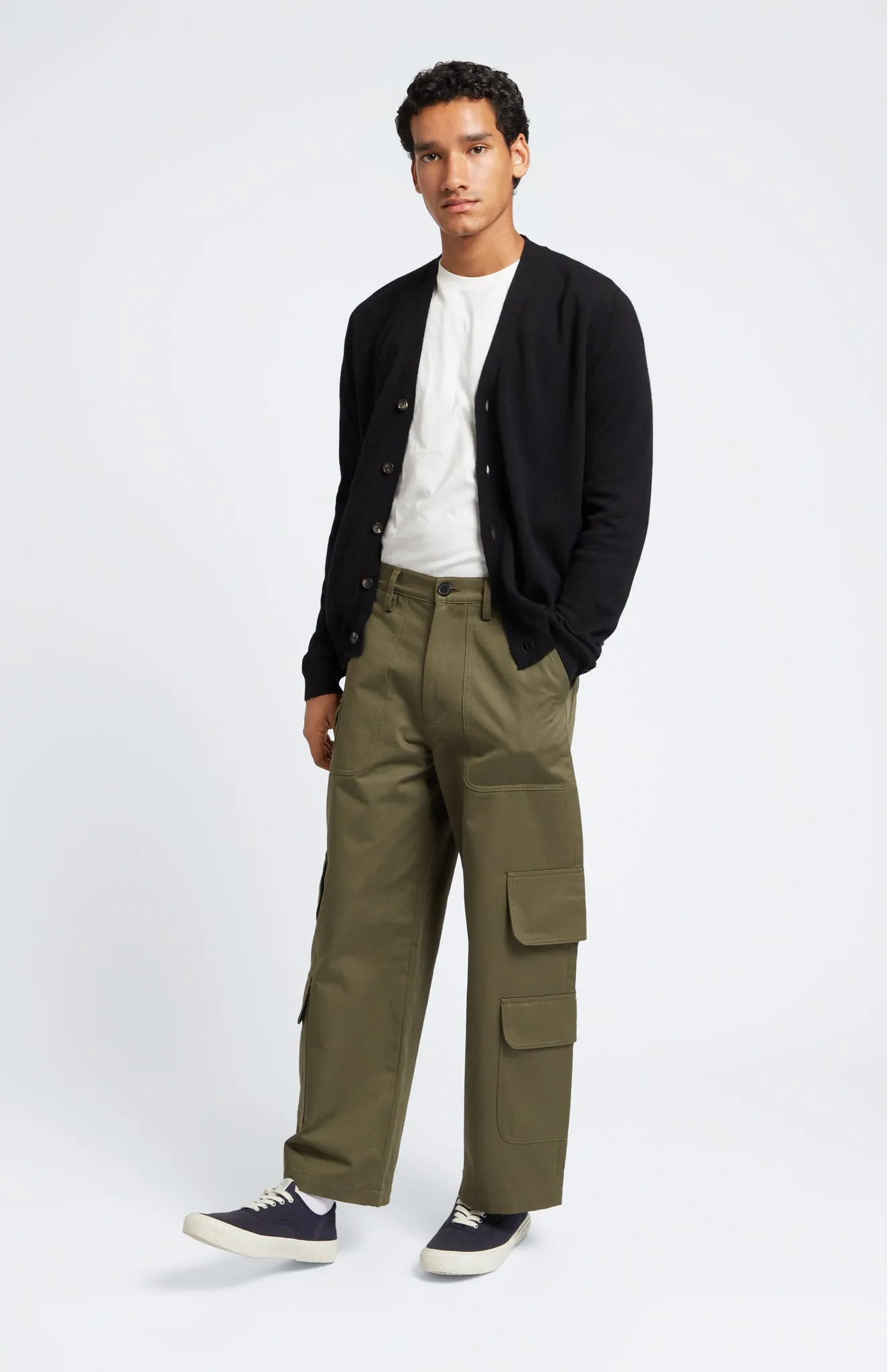 V Neck Cashmere Cardigan In Black sold by Pringle of Scotland product image thumbnail 2