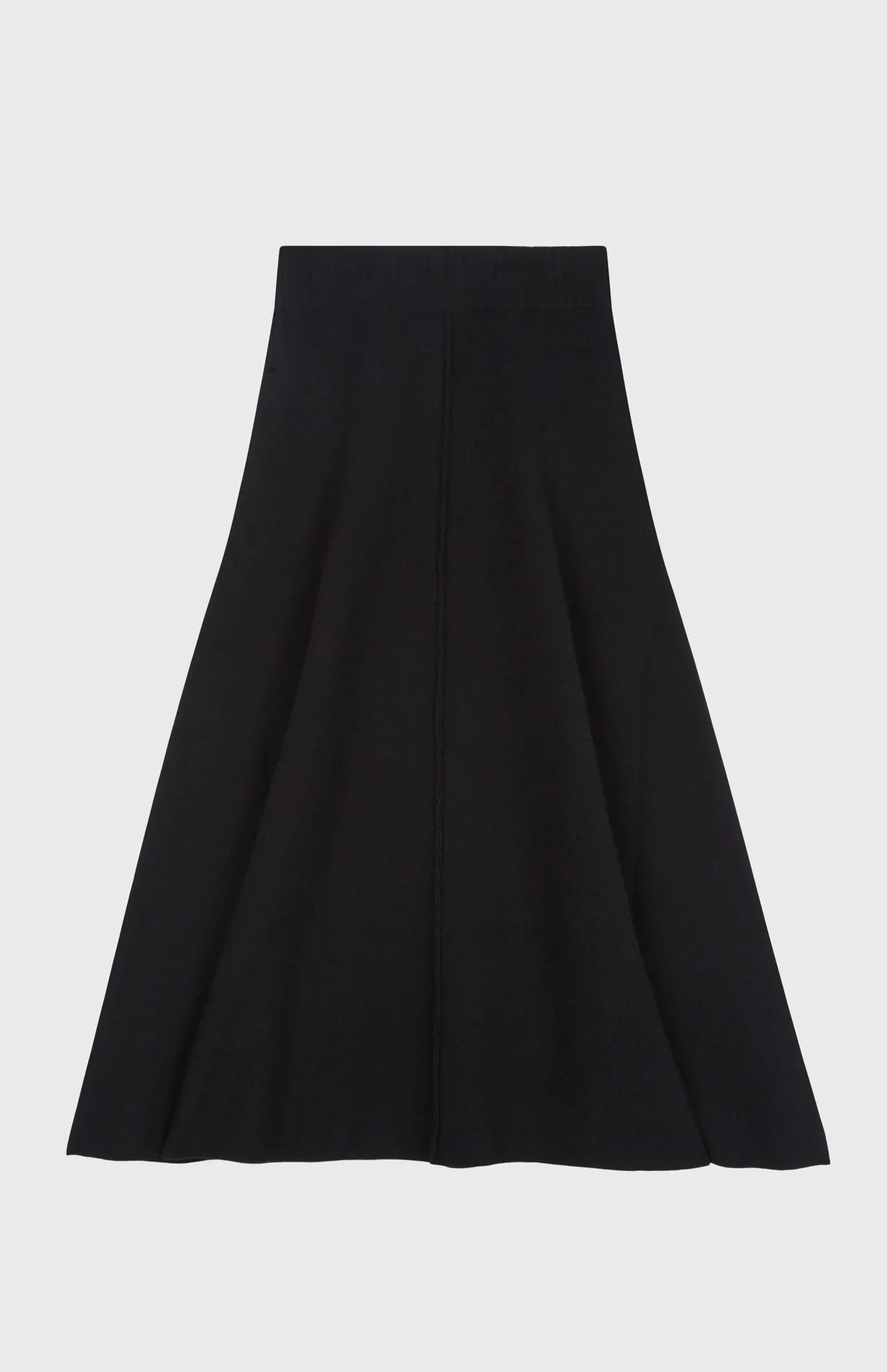 Cashmere Blend Midi Skirt In Black sold by Pringle of Scotland product image thumbnail 4