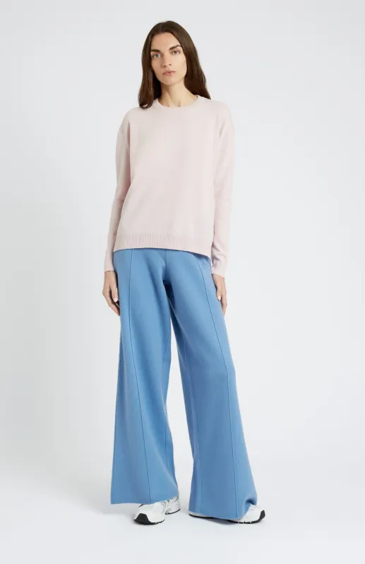 Cashmere Blend Trousers In Cornflower sold by Pringle of Scotland