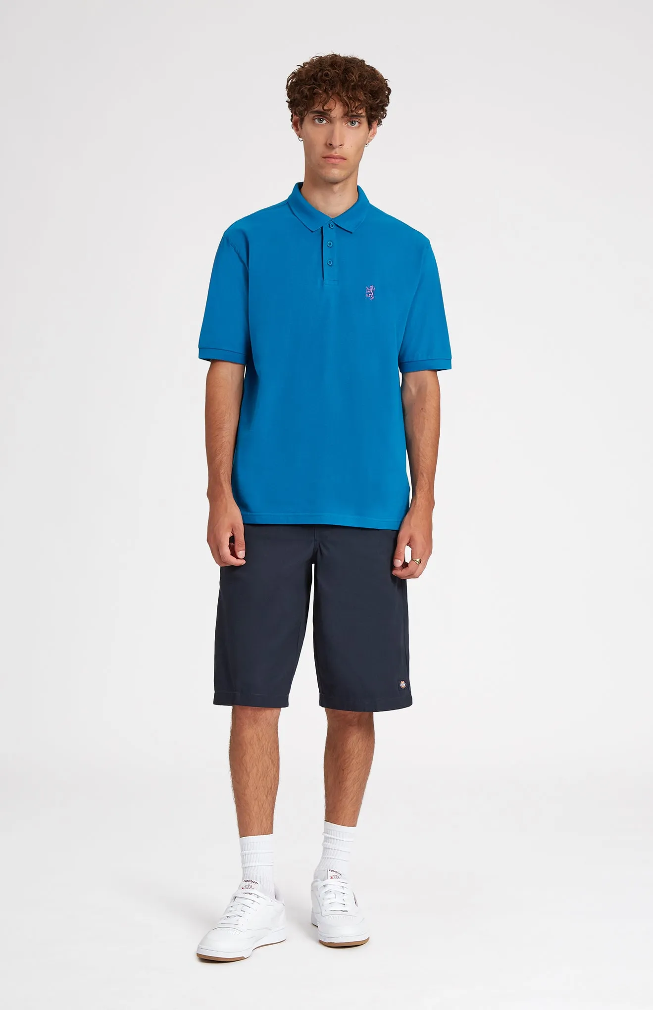 Cotton Heritage Golf Polo Shirt In Lagoon sold by Pringle of Scotland product image thumbnail 2