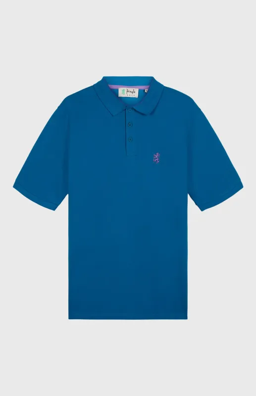 Cotton Heritage Golf Polo Shirt In Lagoon sold by Pringle of Scotland