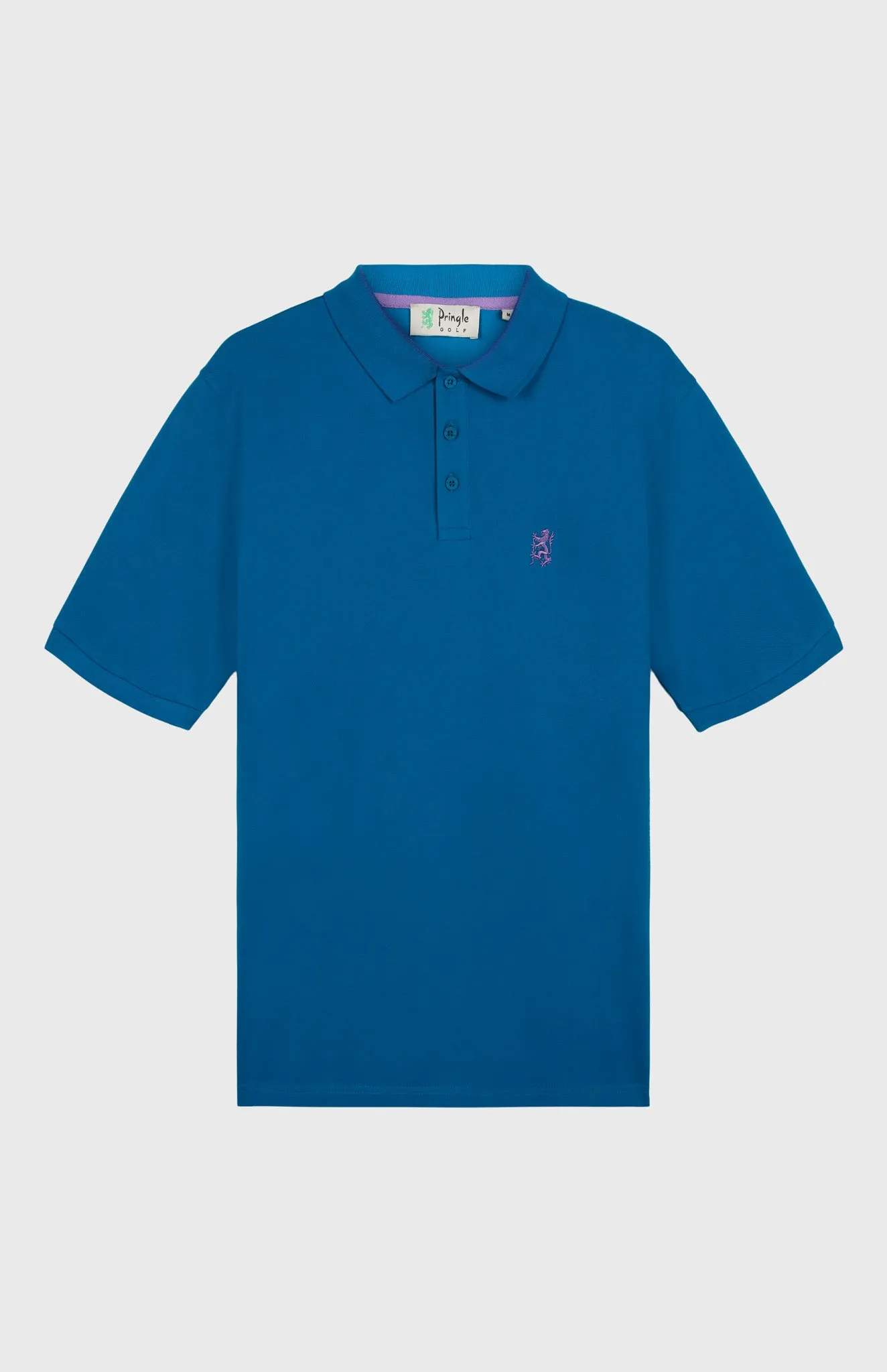 Cotton Heritage Golf Polo Shirt In Lagoon sold by Pringle of Scotland