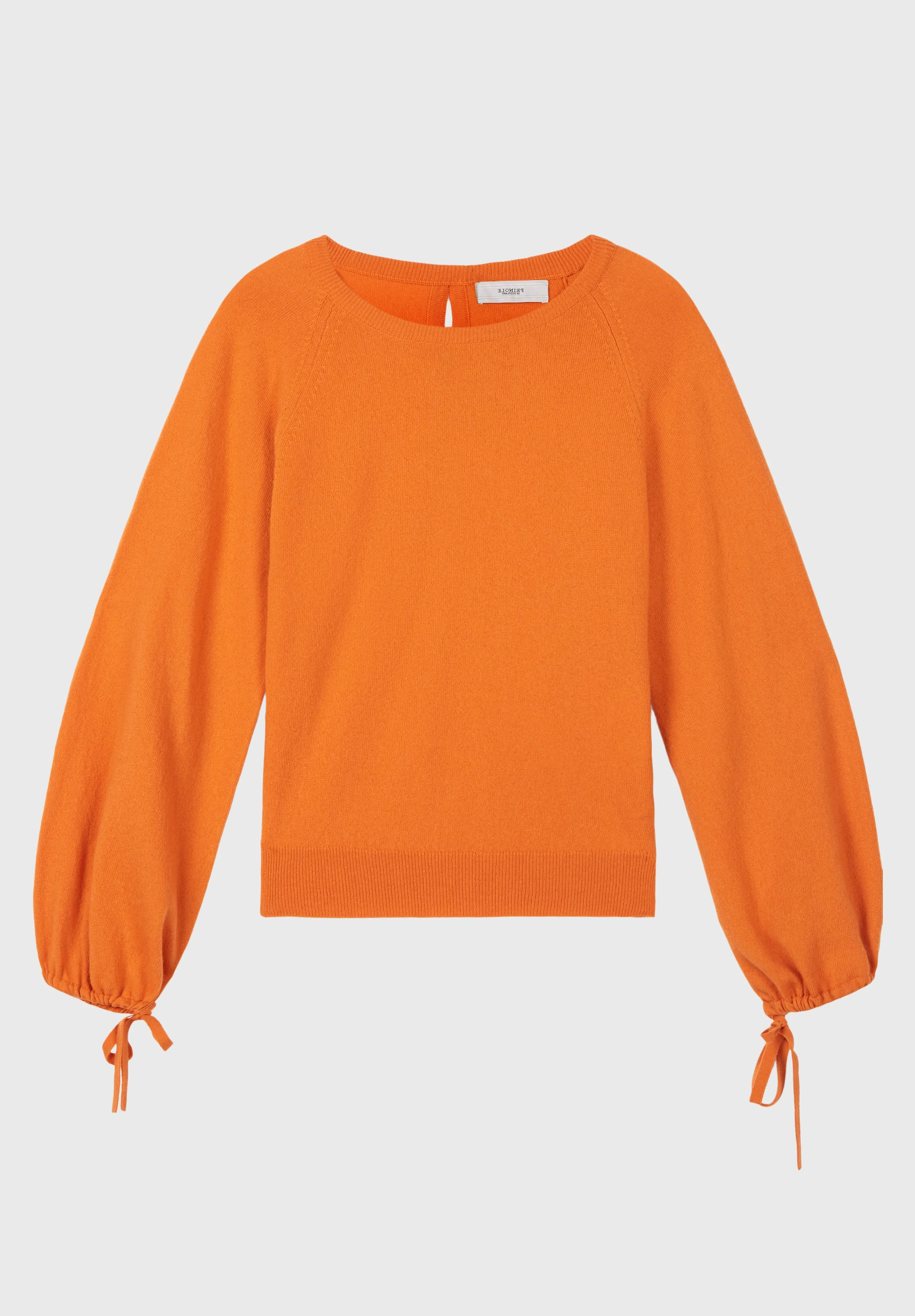 Women's Lightweight Round Neck Cashmere Jumper In Burnt Orange sold by Pringle of Scotland product image thumbnail 3