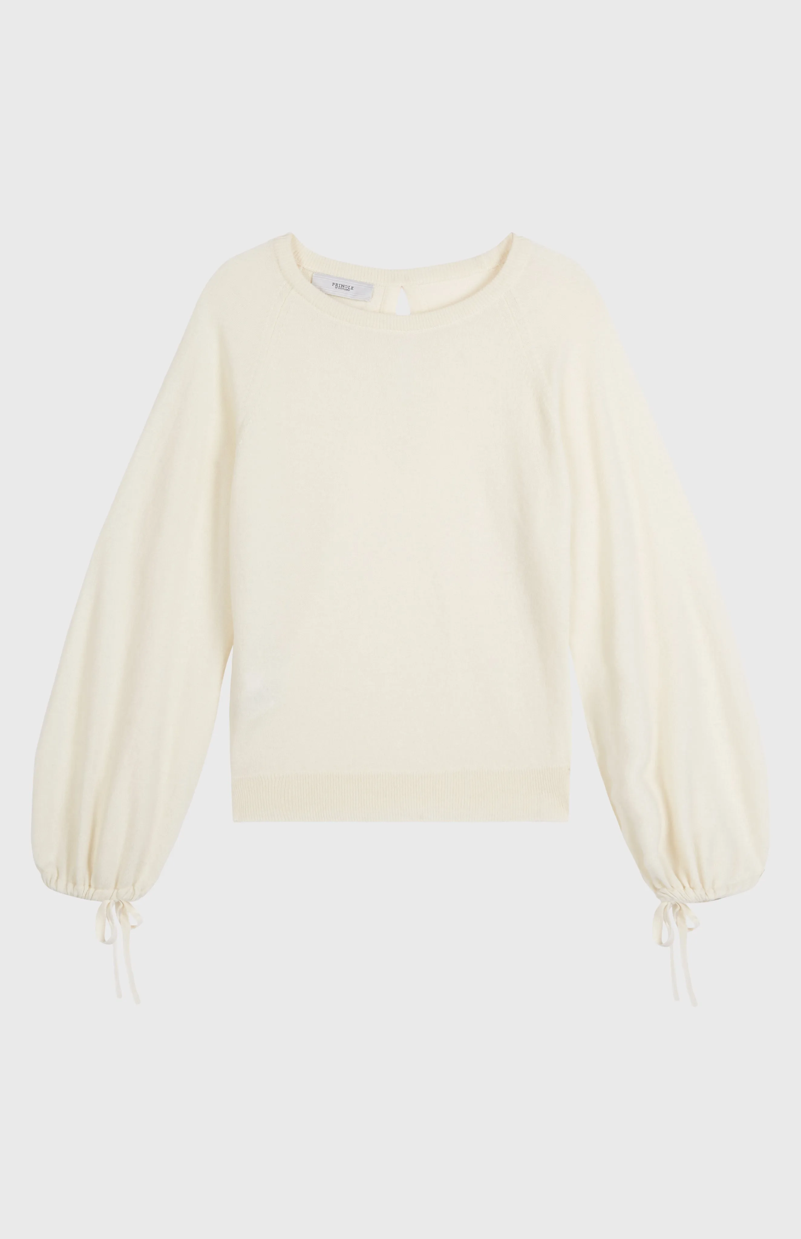 Women's Lightweight Round Neck Cashmere Jumper In Off White sold by Pringle of Scotland product image thumbnail 3
