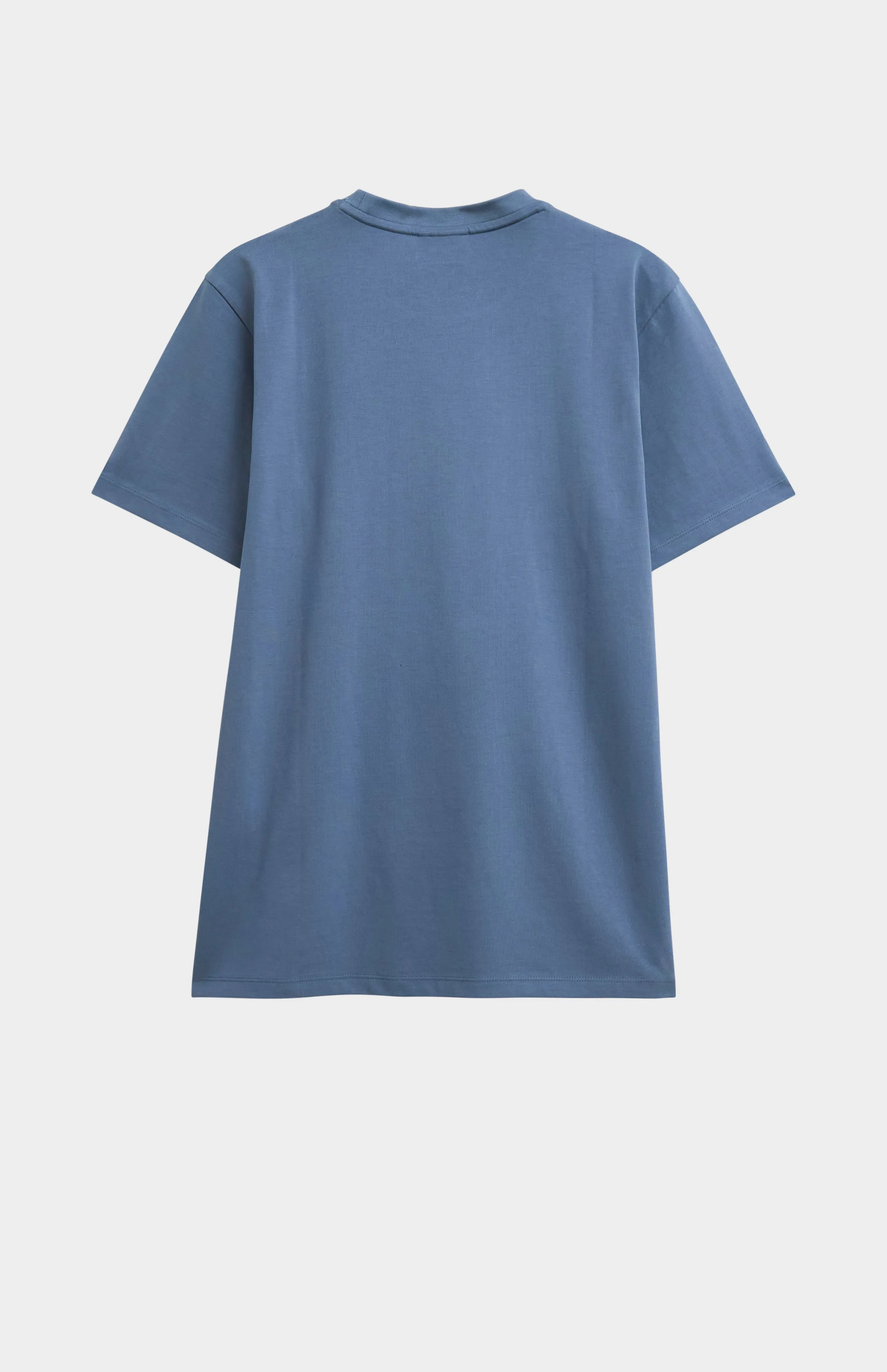 Men's Mid-weight Supima Cotton T-shirt In Blue sold by Pringle of Scotland product image thumbnail 3