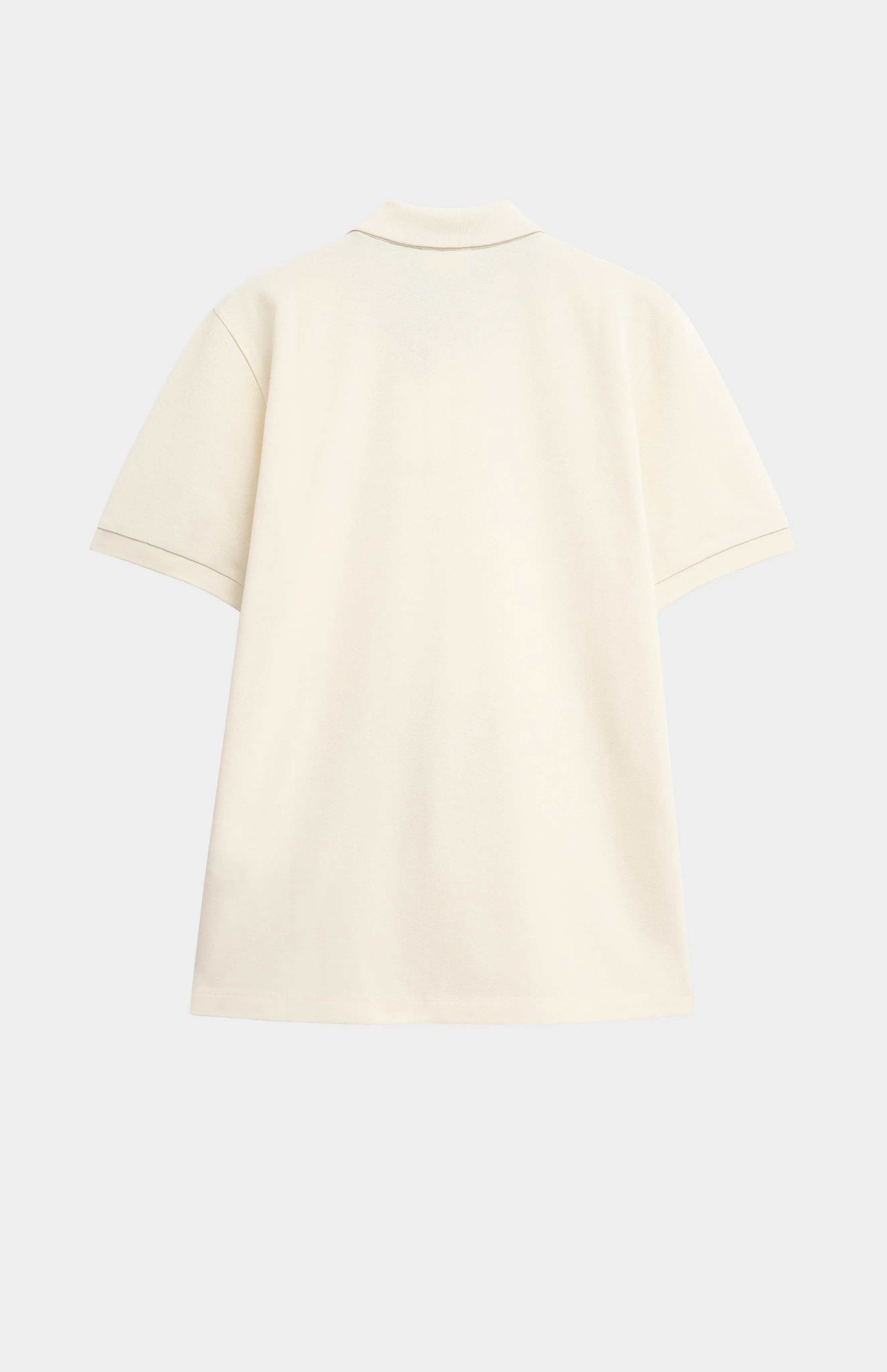 Men's Cotton Pique Polo Shirt In Ecru sold by Pringle of Scotland product image thumbnail 4
