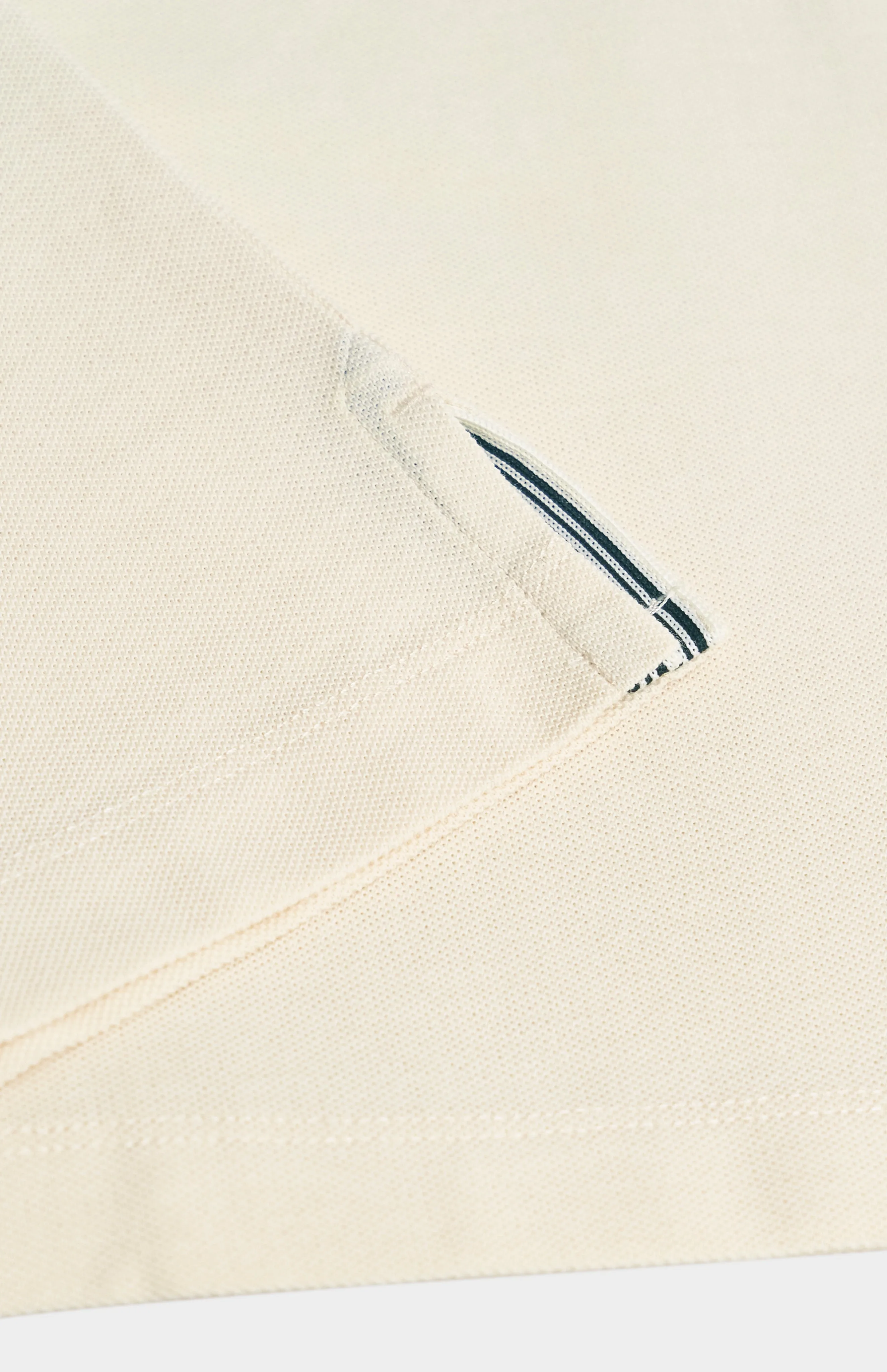 Men's Cotton Pique Polo Shirt In Ecru sold by Pringle of Scotland product image thumbnail 3