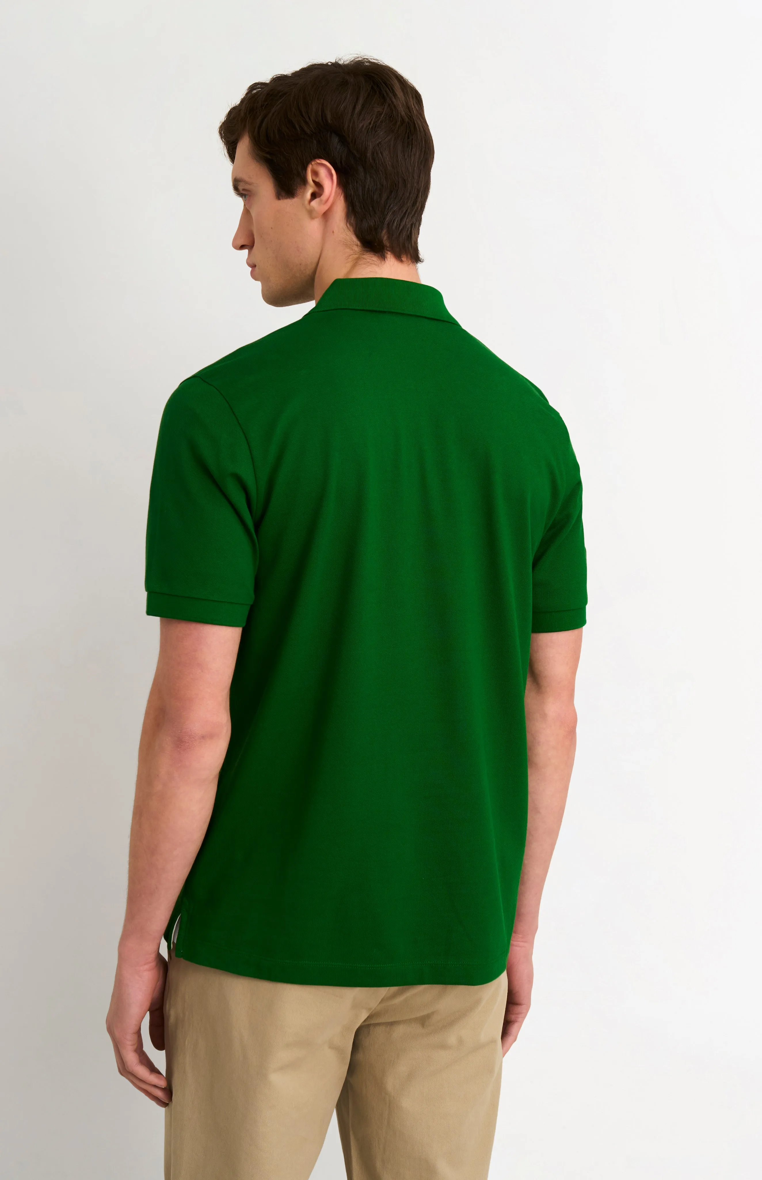 Men's Cotton Pique Polo Shirt In Bright Green sold by Pringle of Scotland product image thumbnail 4