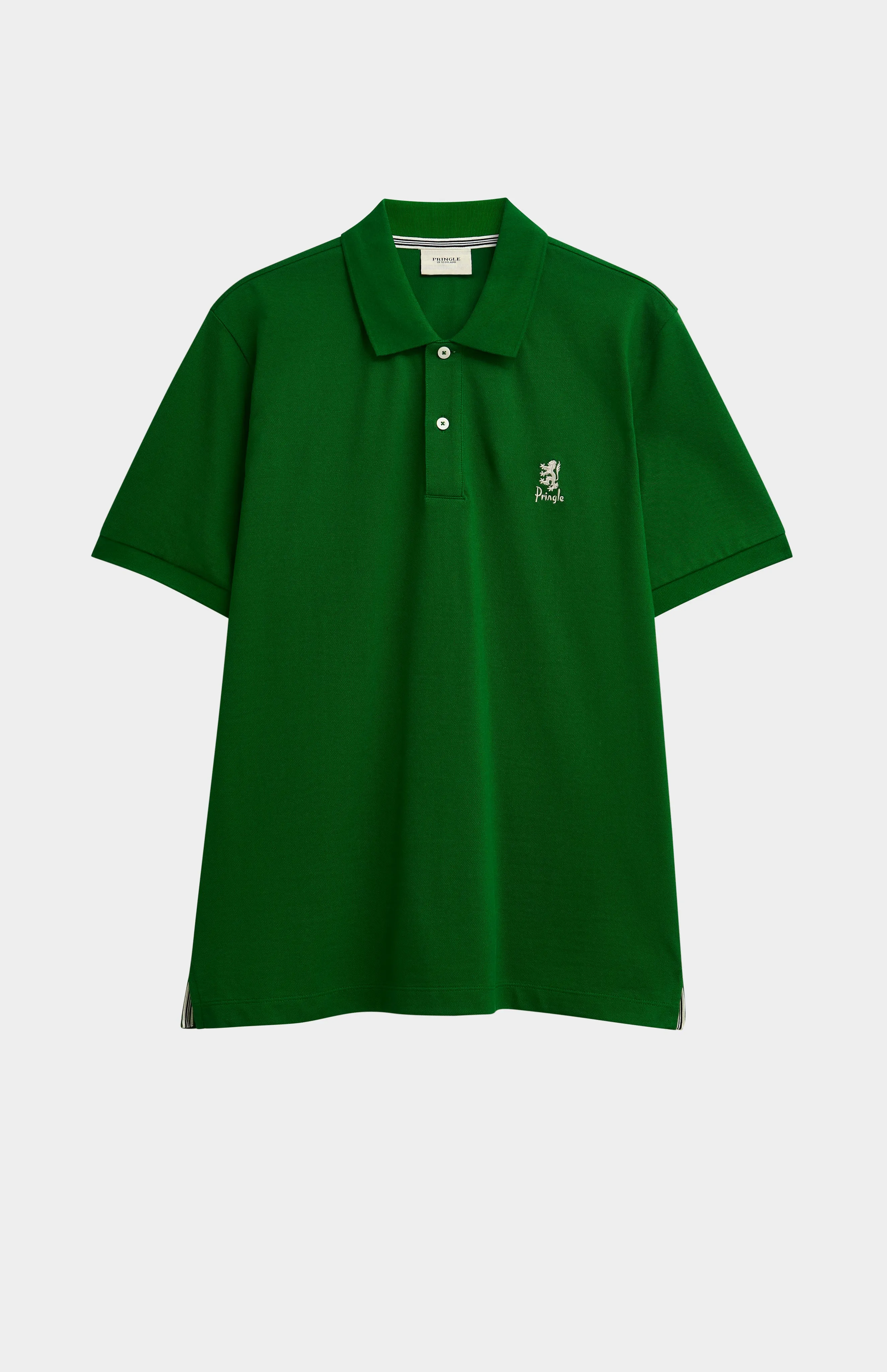 Men's Cotton Pique Polo Shirt In Bright Green sold by Pringle of Scotland product image thumbnail 5