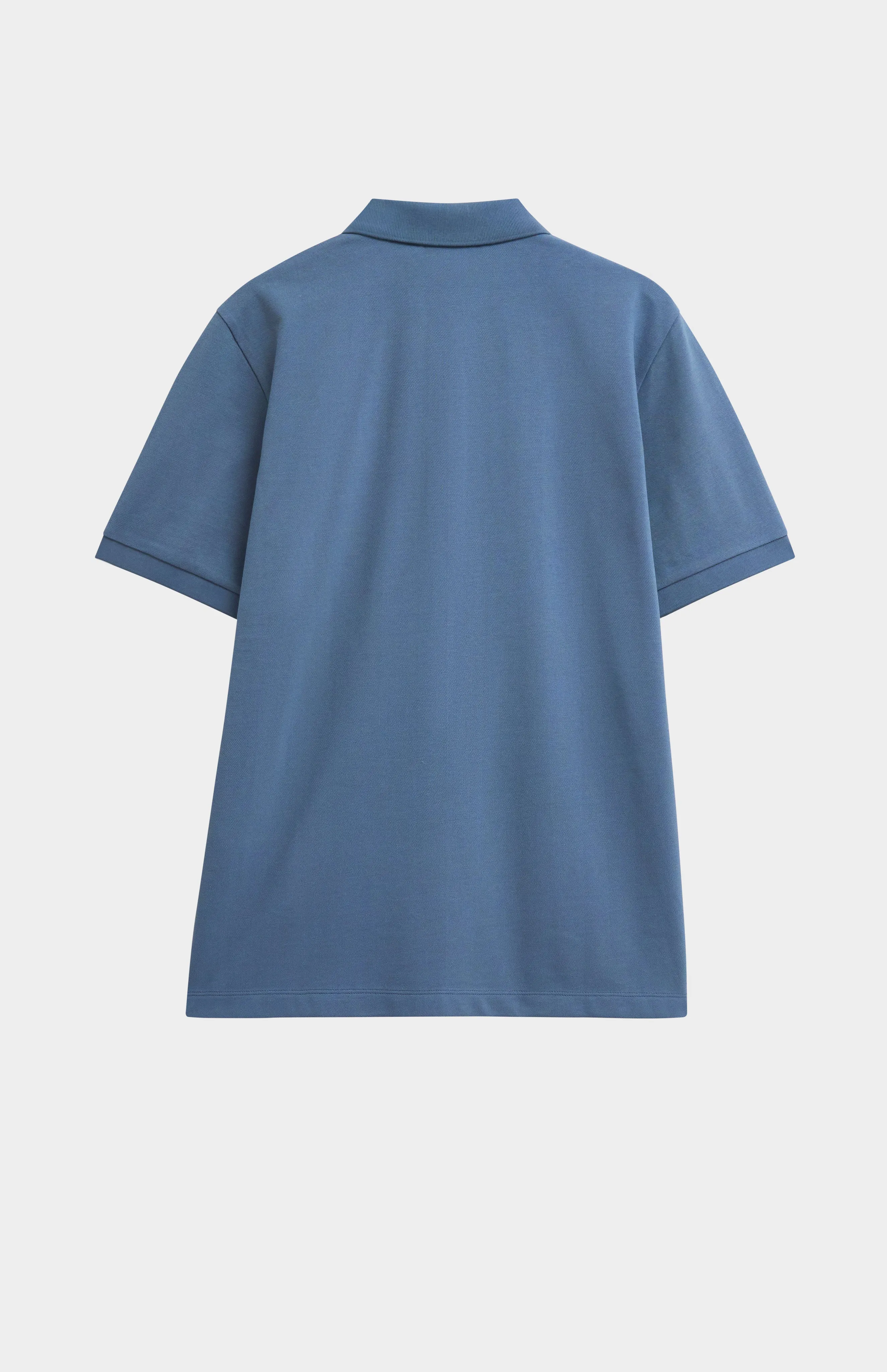 Men's Cotton Pique Polo Shirt In Bering Blue sold by Pringle of Scotland product image thumbnail 4