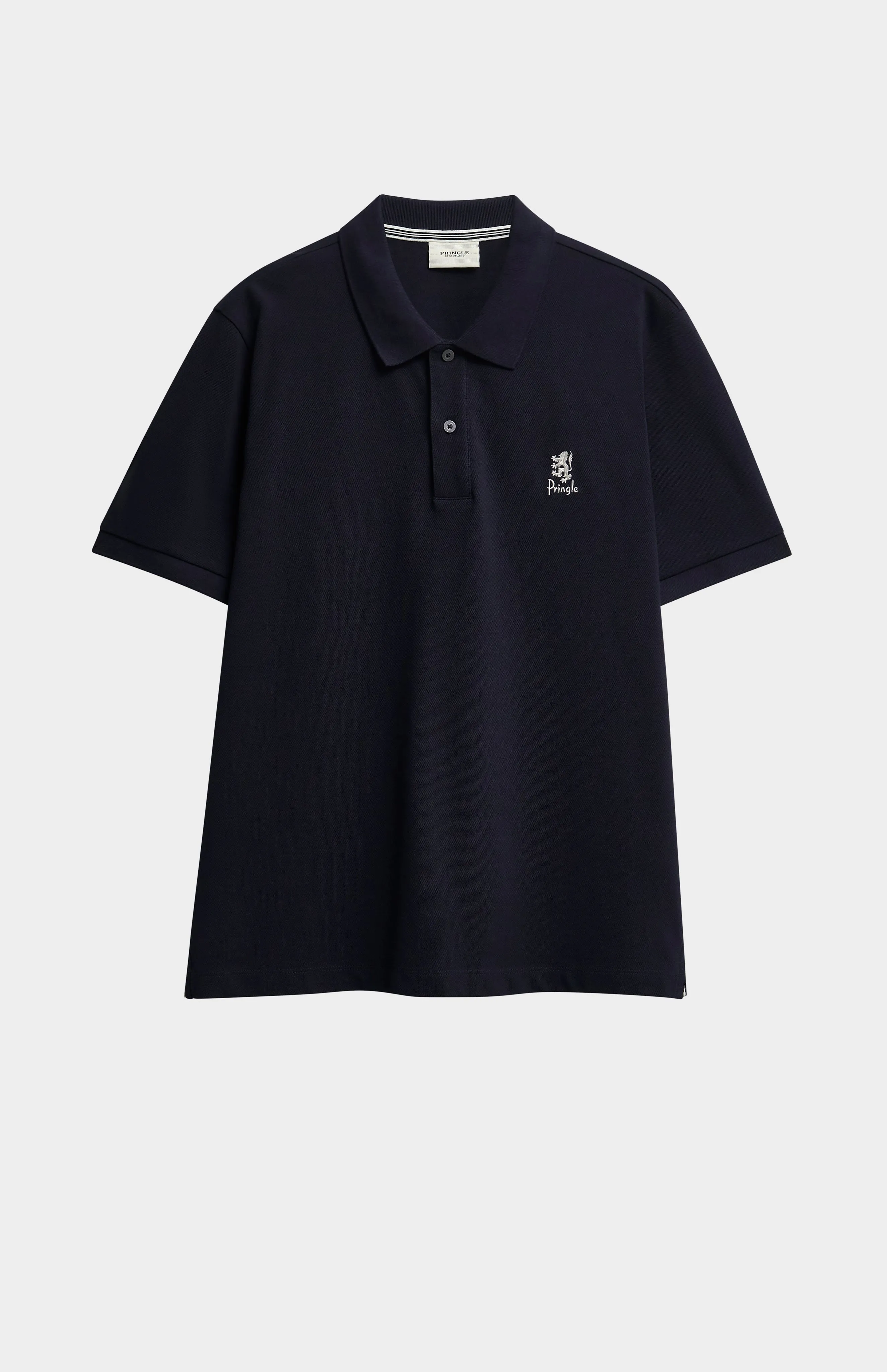 Men's Cotton Pique Polo Shirt In Navy sold by Pringle of Scotland product image thumbnail 5