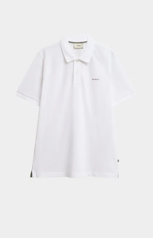 Men's Cotton Modal Pique Polo Shirt In White made by Pringle