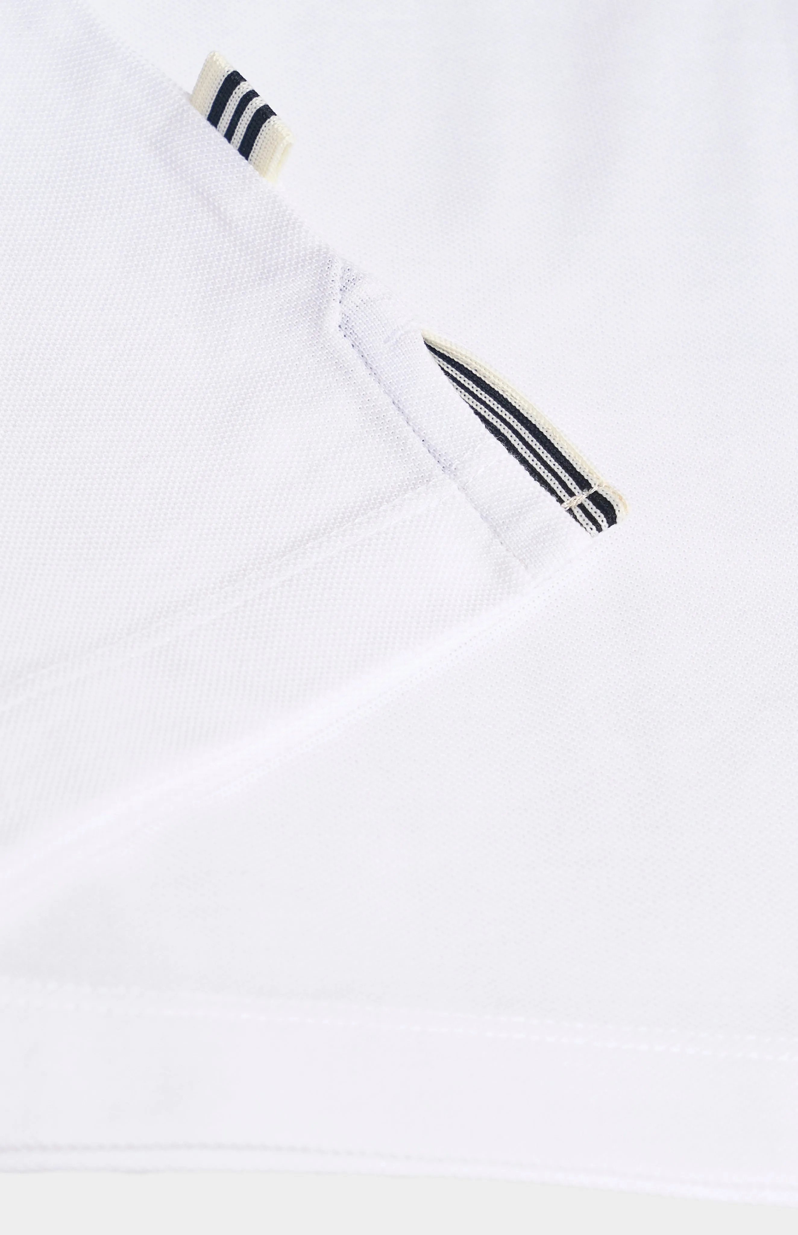 Men's Cotton Modal Pique Polo Shirt In White sold by Pringle of Scotland product image thumbnail 4