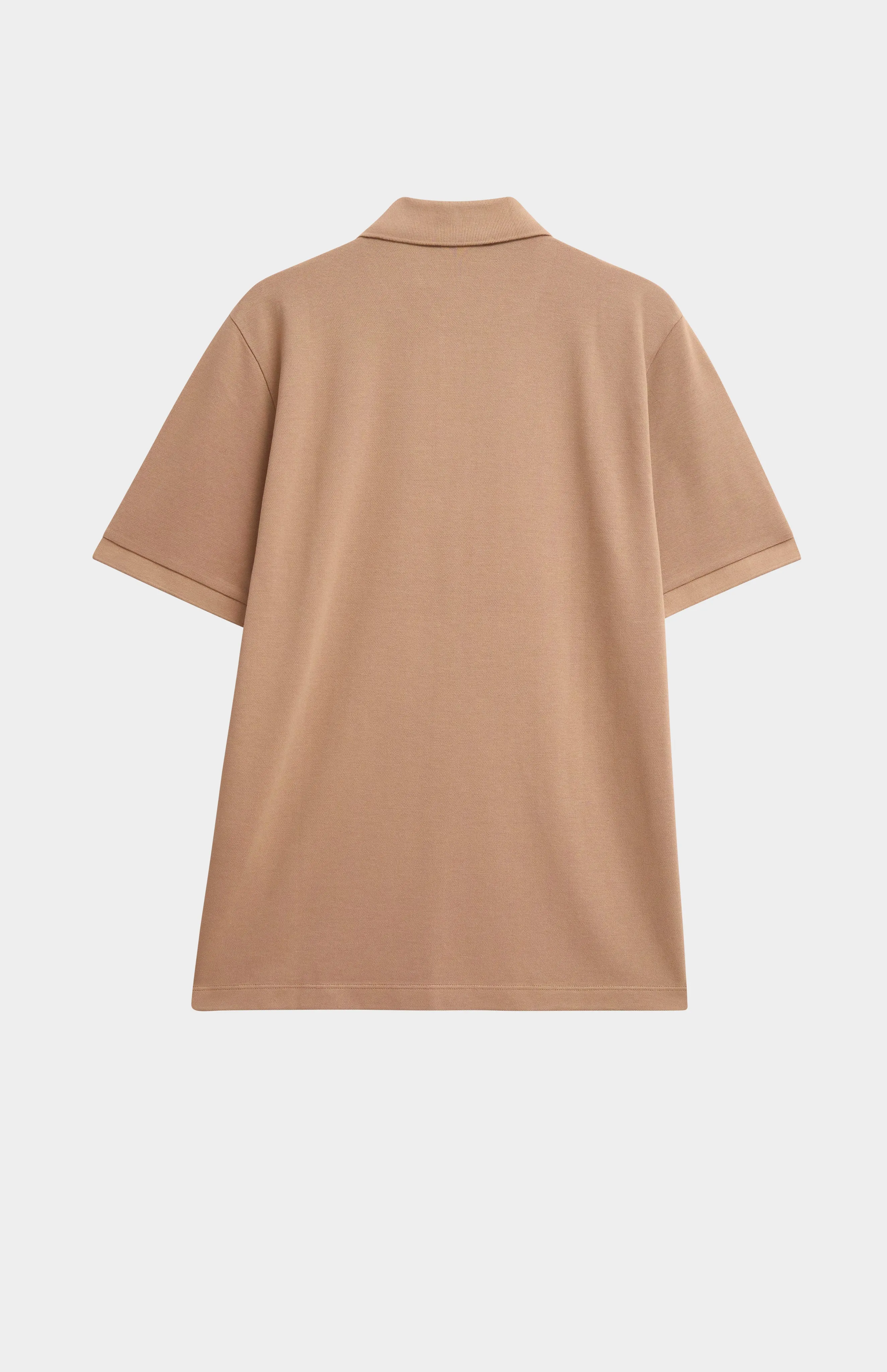 Men's Cotton Modal Pique Polo Shirt In Mushroom sold by Pringle of Scotland product image thumbnail 2