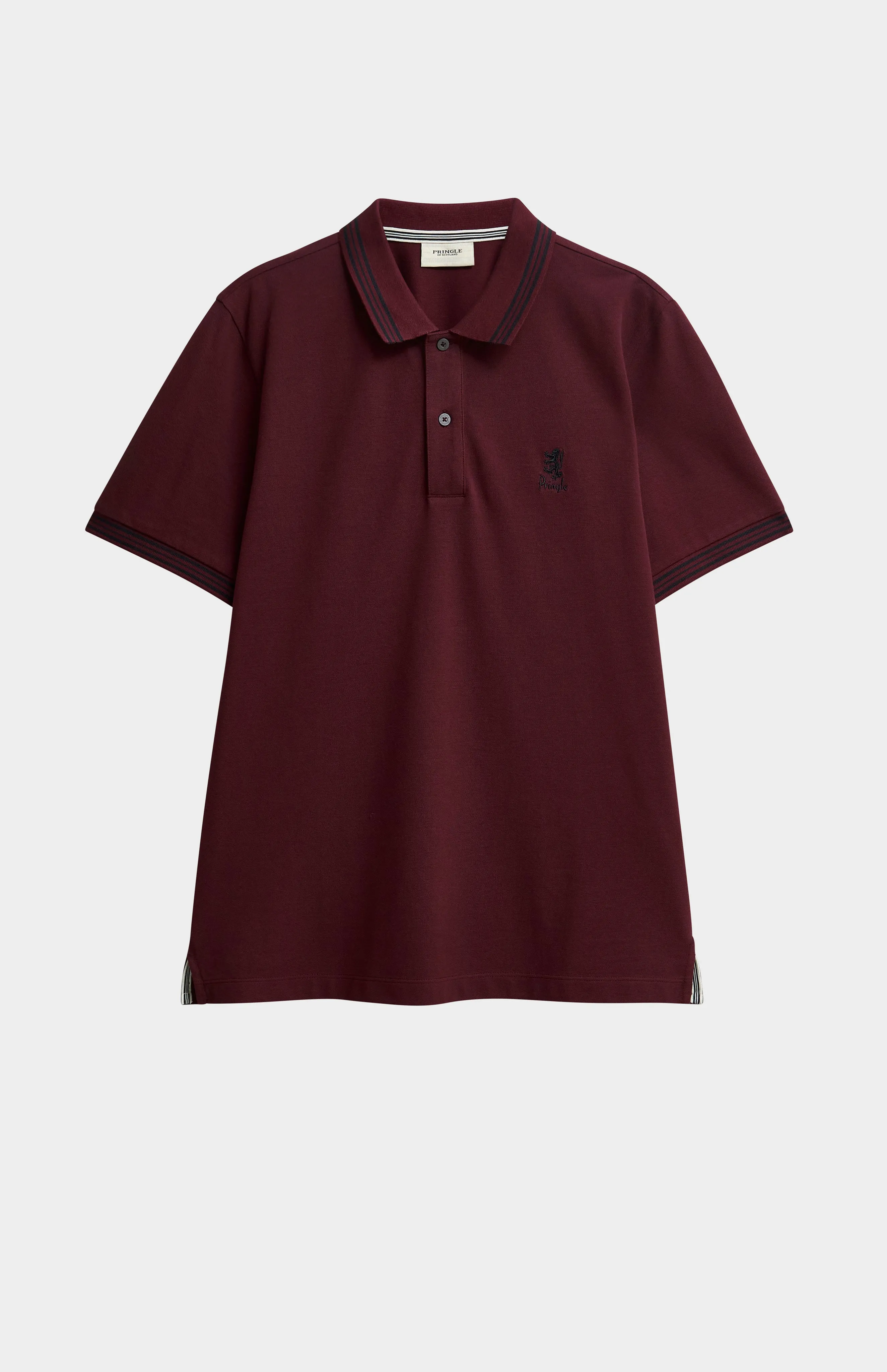 Men's Cotton Pique Polo Shirt With Tipping In Port Royale sold by Pringle of Scotland product image thumbnail 5