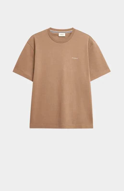 Men's Heavyweight Long Staple Cotton T-shirt In Mushroom made by Pringle