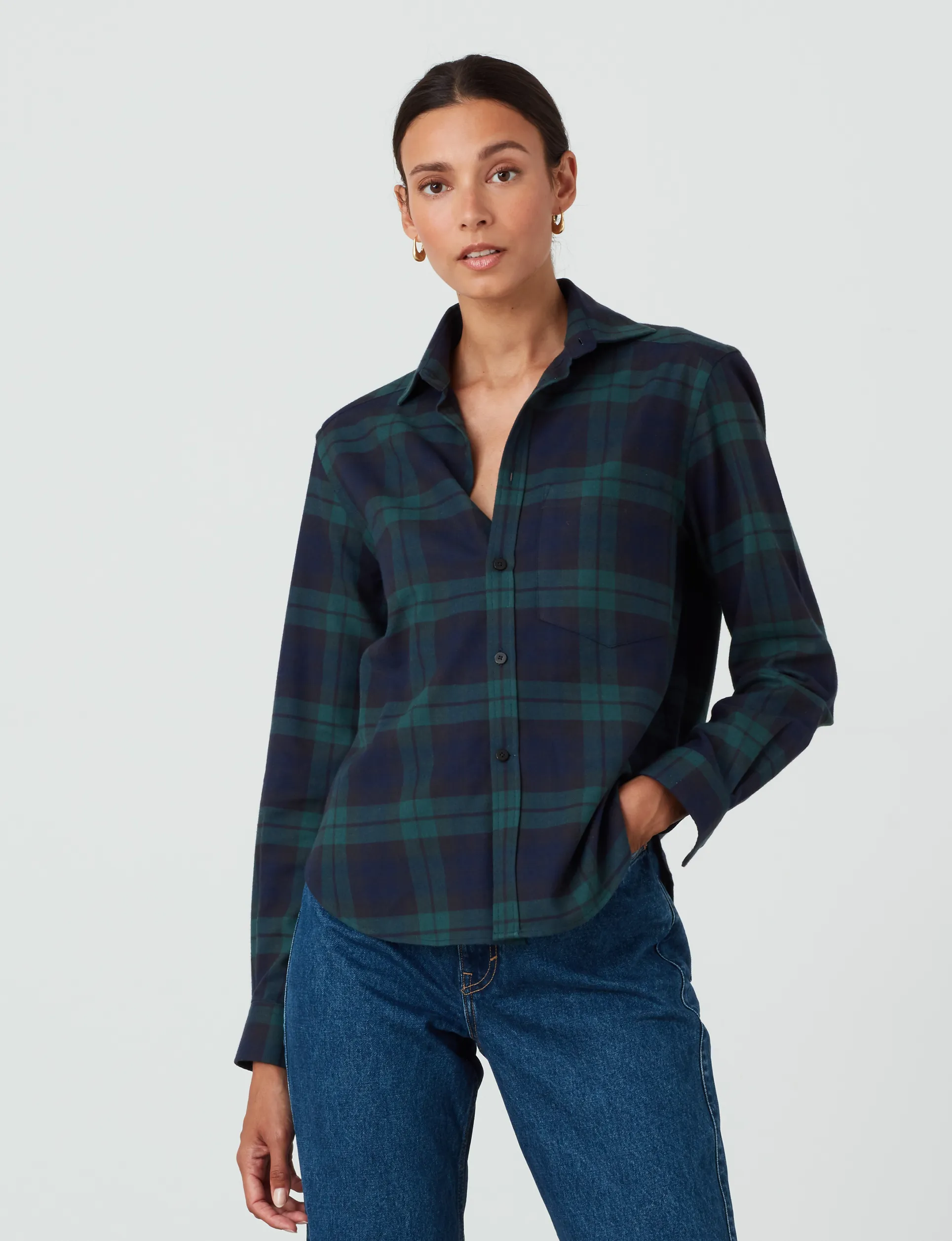 The Classic: Fine Brushed, Heritage Green Plaid sold by With Nothing Underneath product image thumbnail 2