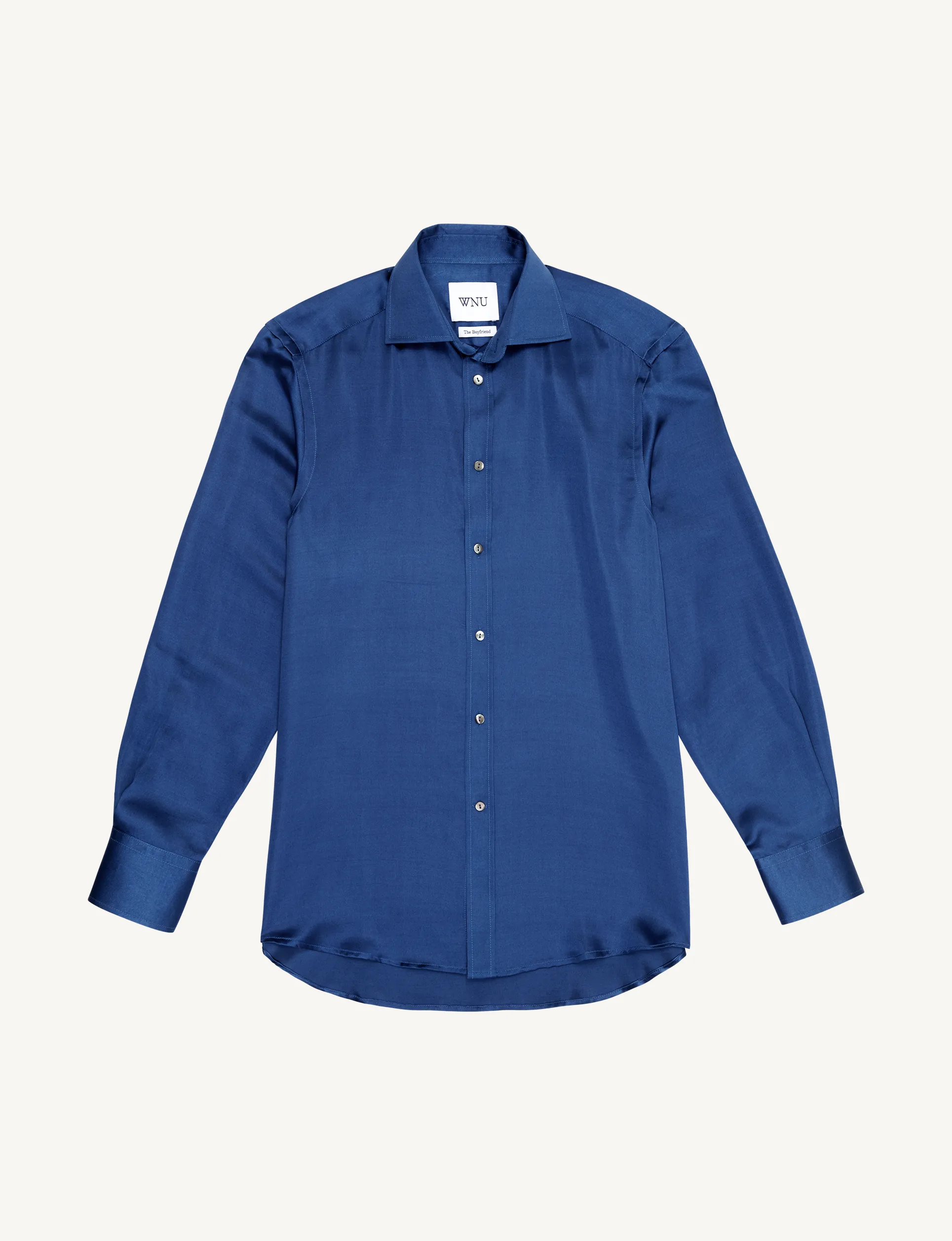 The Boyfriend: Silk Satin, Sapphire Blue sold by With Nothing Underneath product image thumbnail 3