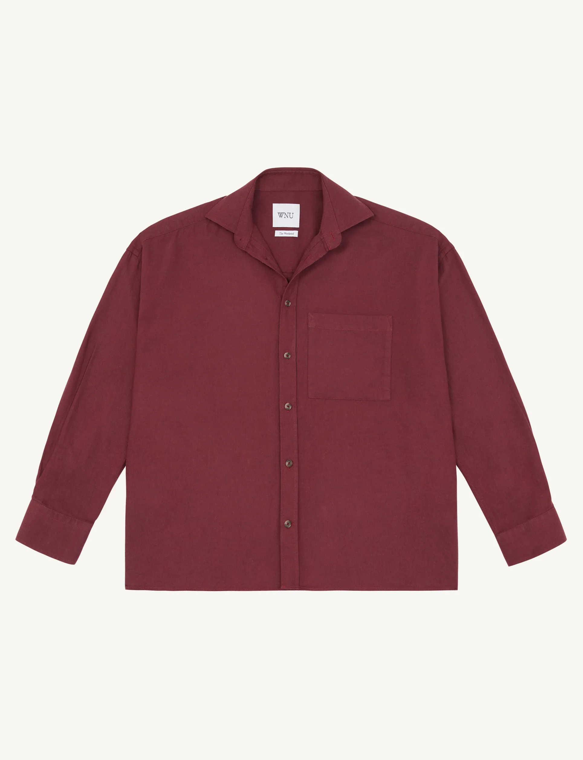 The Weekend: Fine Brushed, Burgundy sold by With Nothing Underneath product image thumbnail 2