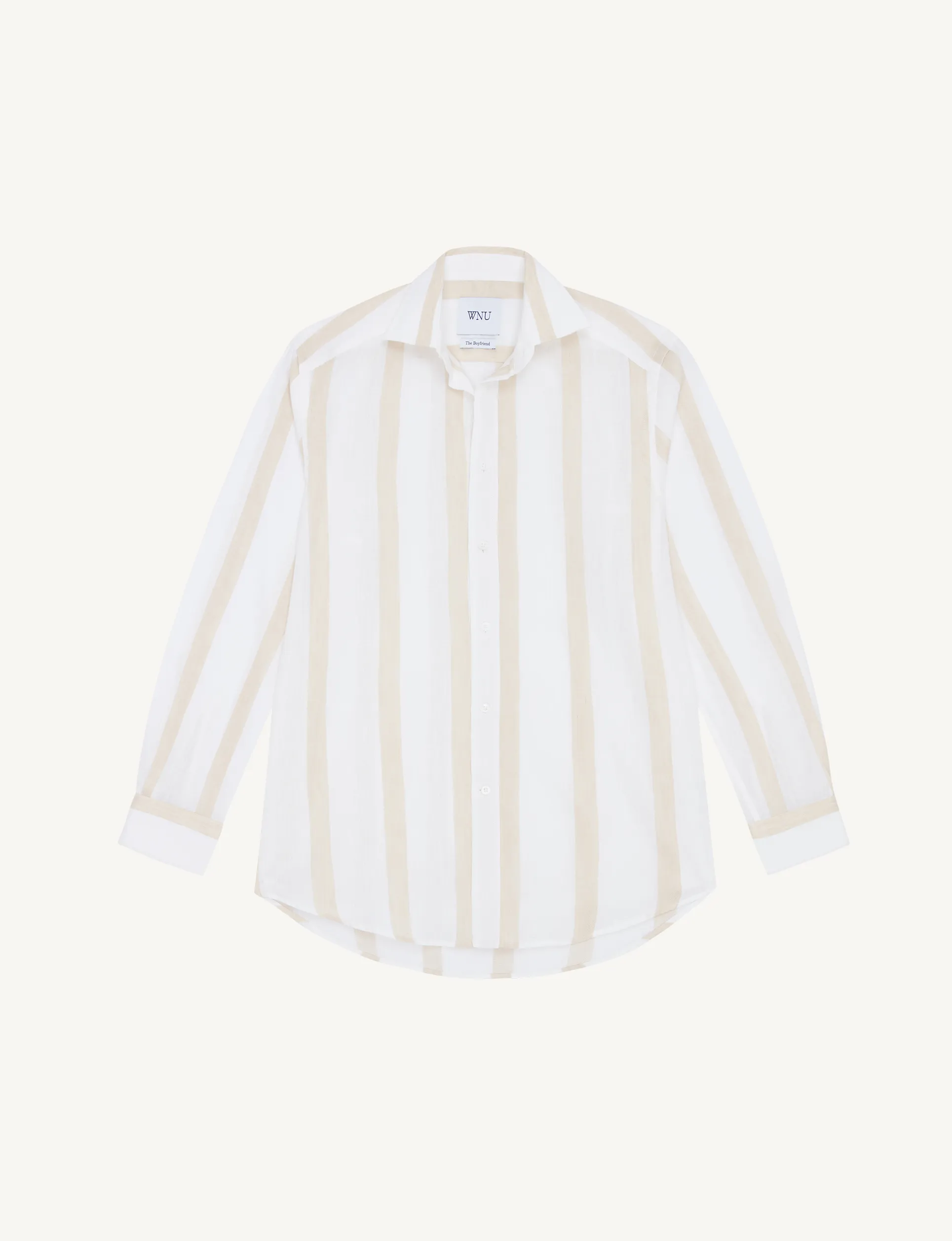 The Boyfriend: Weave, Cream Stripe sold by With Nothing Underneath product image thumbnail 2