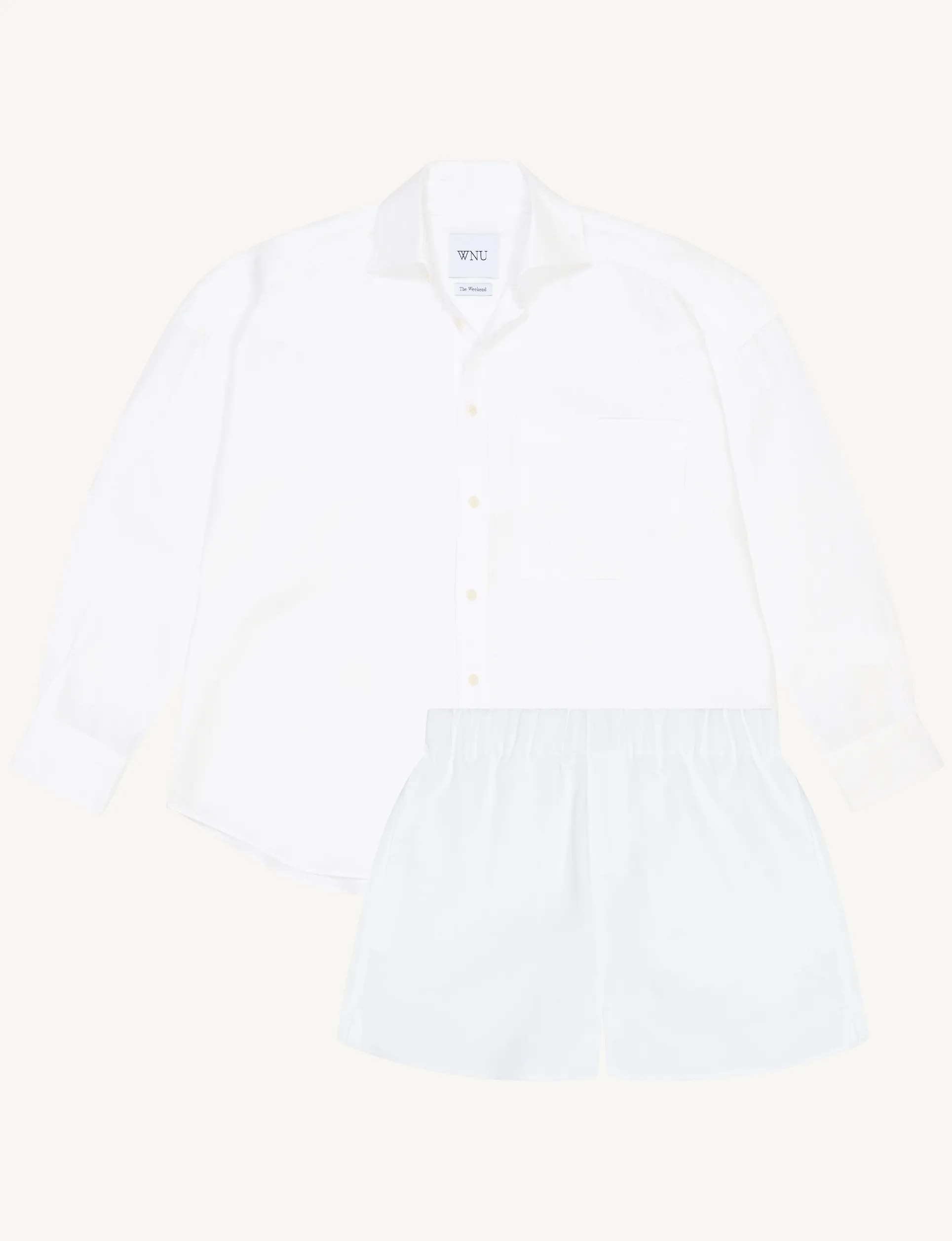 CO-ORD SET: HEMP, WHITE sold by With Nothing Underneath product image thumbnail 2