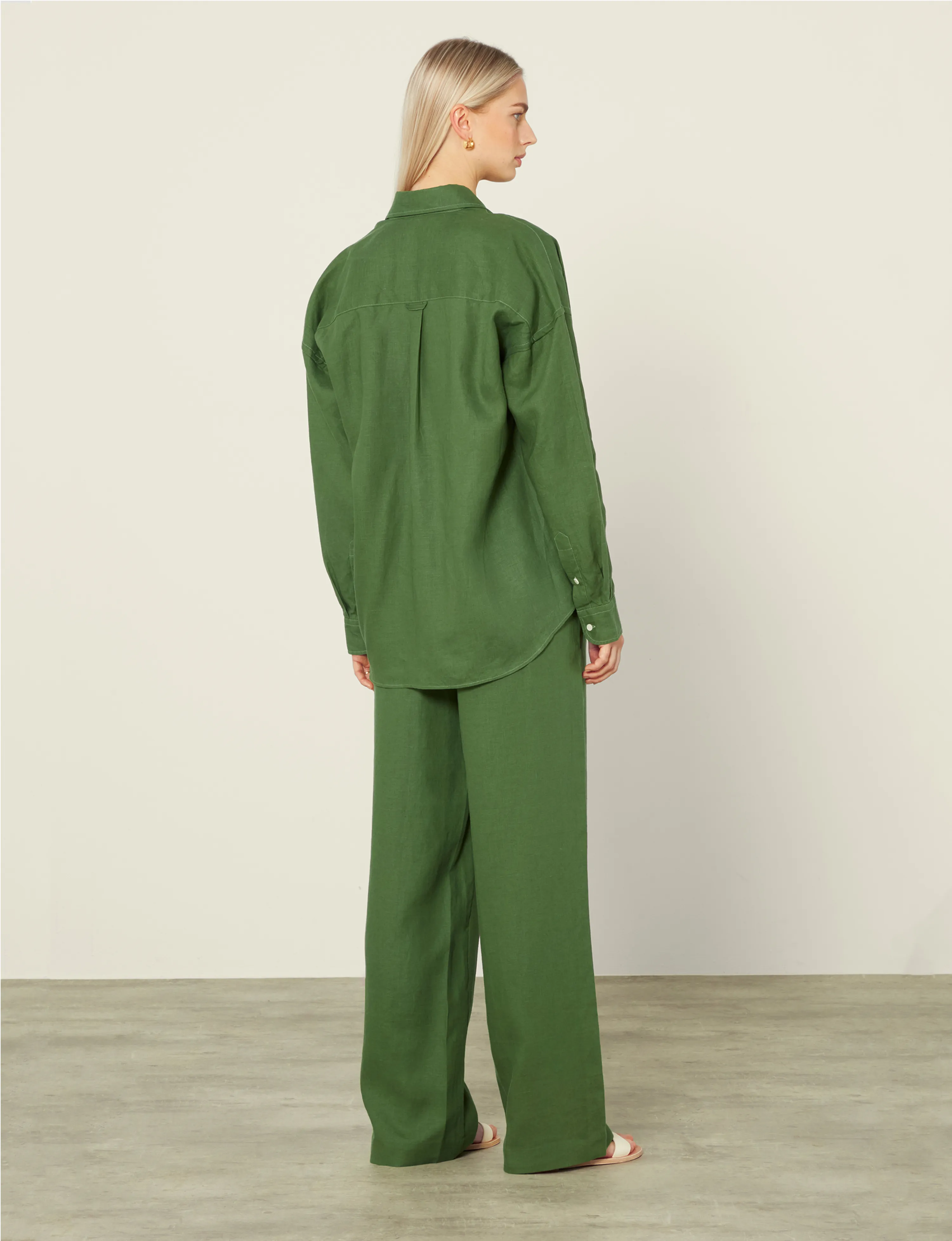 The Palazzo Set: Hemp, Green sold by With Nothing Underneath product image thumbnail 3