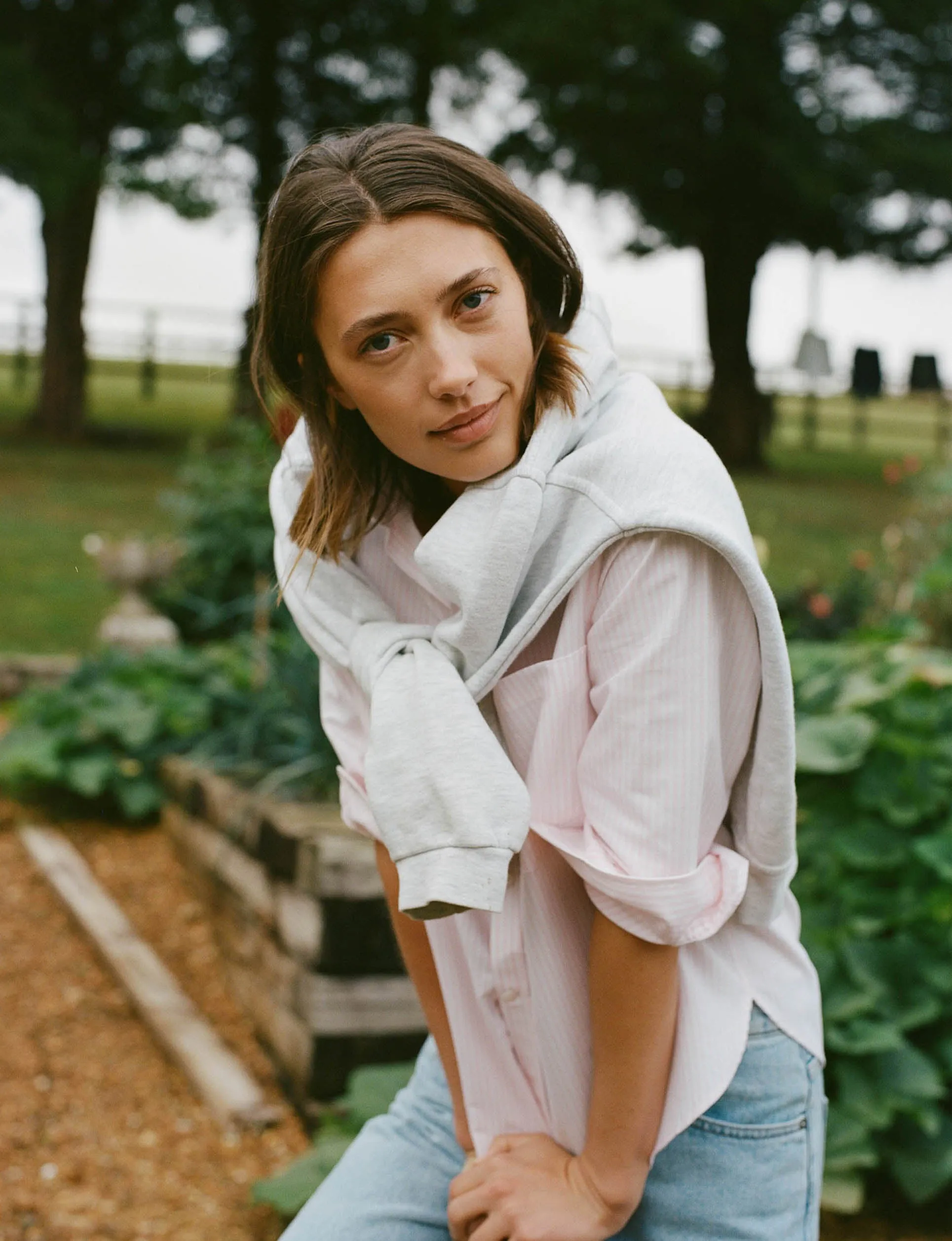 The Classic: Oxford, Rose Pink Stripe sold by With Nothing Underneath product image thumbnail 5