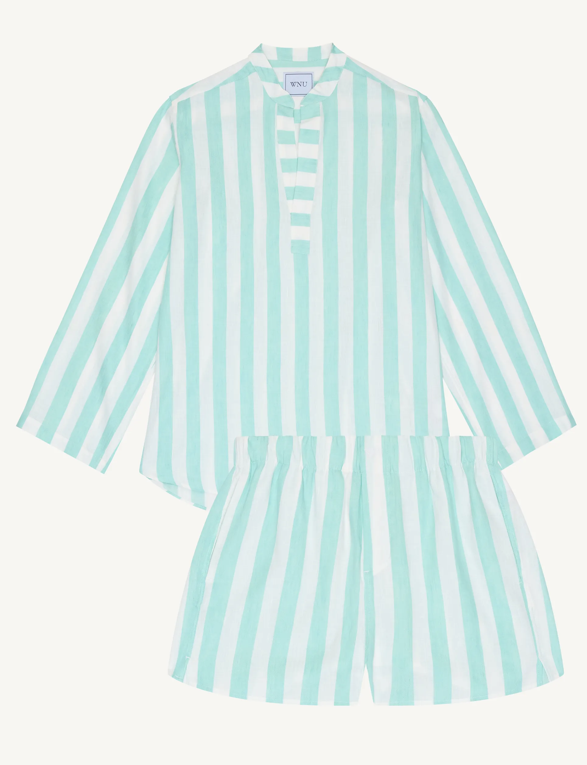 CO-ORD SET: Weave, Mint Stripe sold by With Nothing Underneath product image thumbnail 2