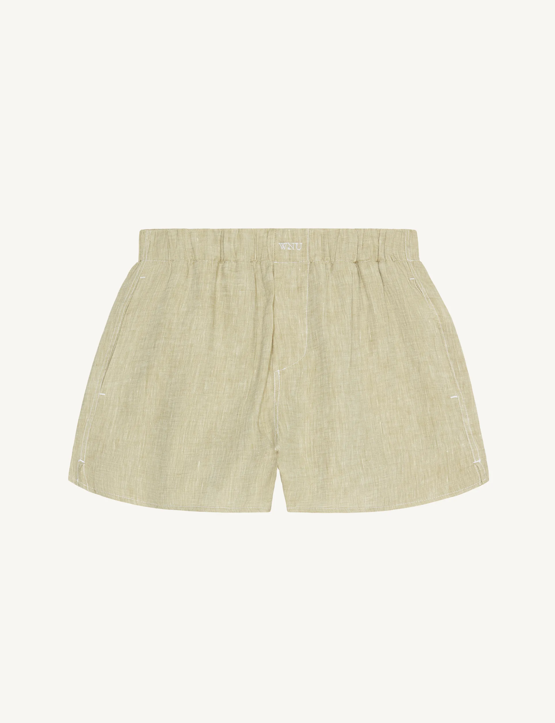 The Boxer: Linen, Sage Green sold by With Nothing Underneath product image thumbnail 3