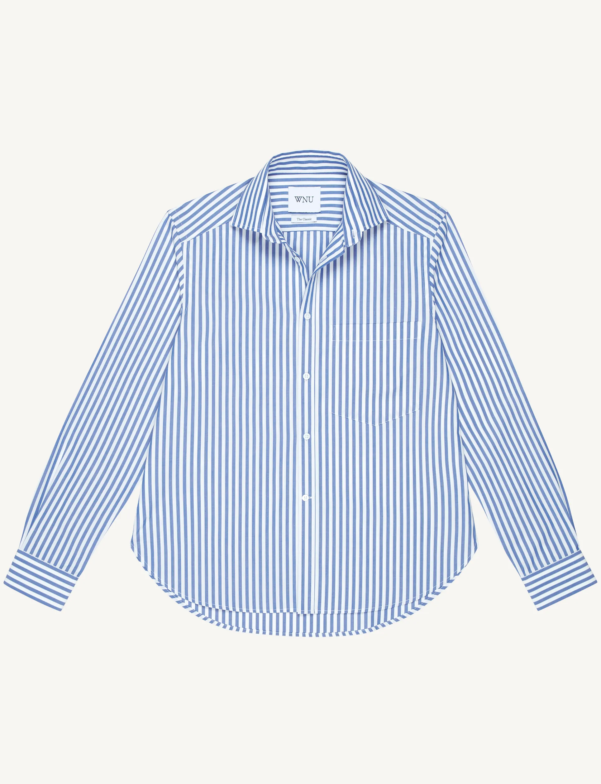 The Classic: Poplin, Royal Blue Stripe sold by With Nothing Underneath product image thumbnail 2