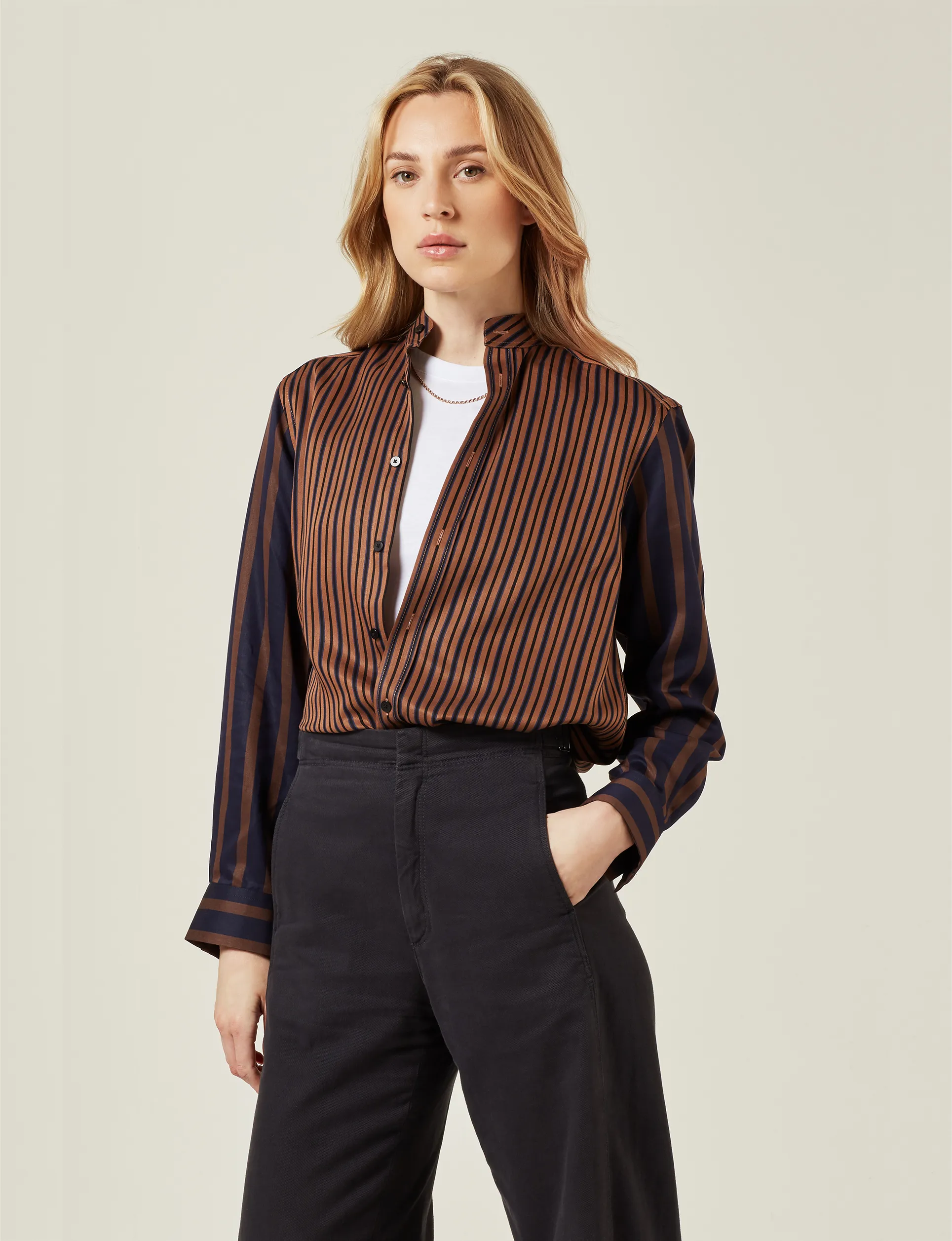 The Collagerie Boyfriend Collarless sold by With Nothing Underneath