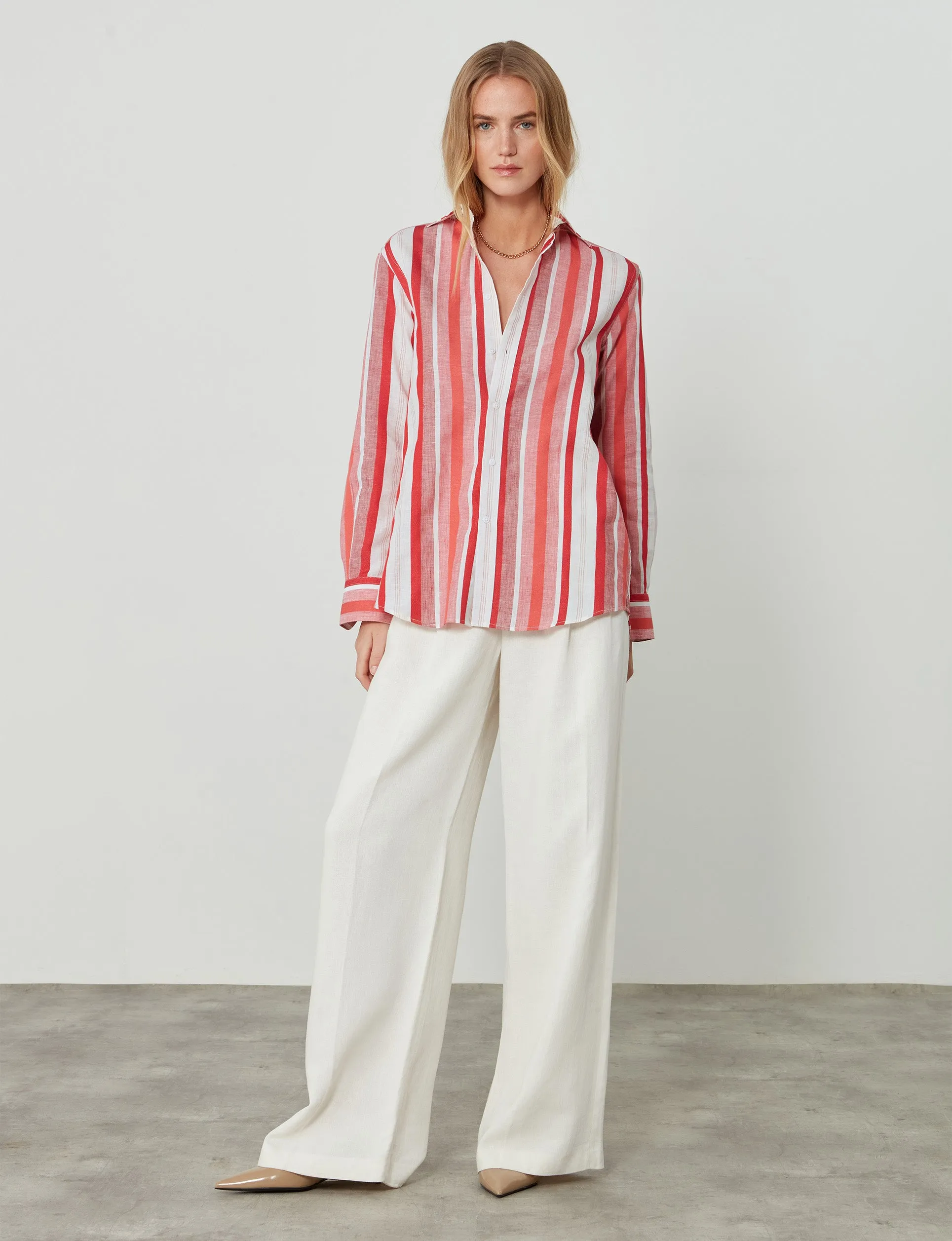 The Boyfriend: Weave, Red Multistripe sold by With Nothing Underneath product image thumbnail 4