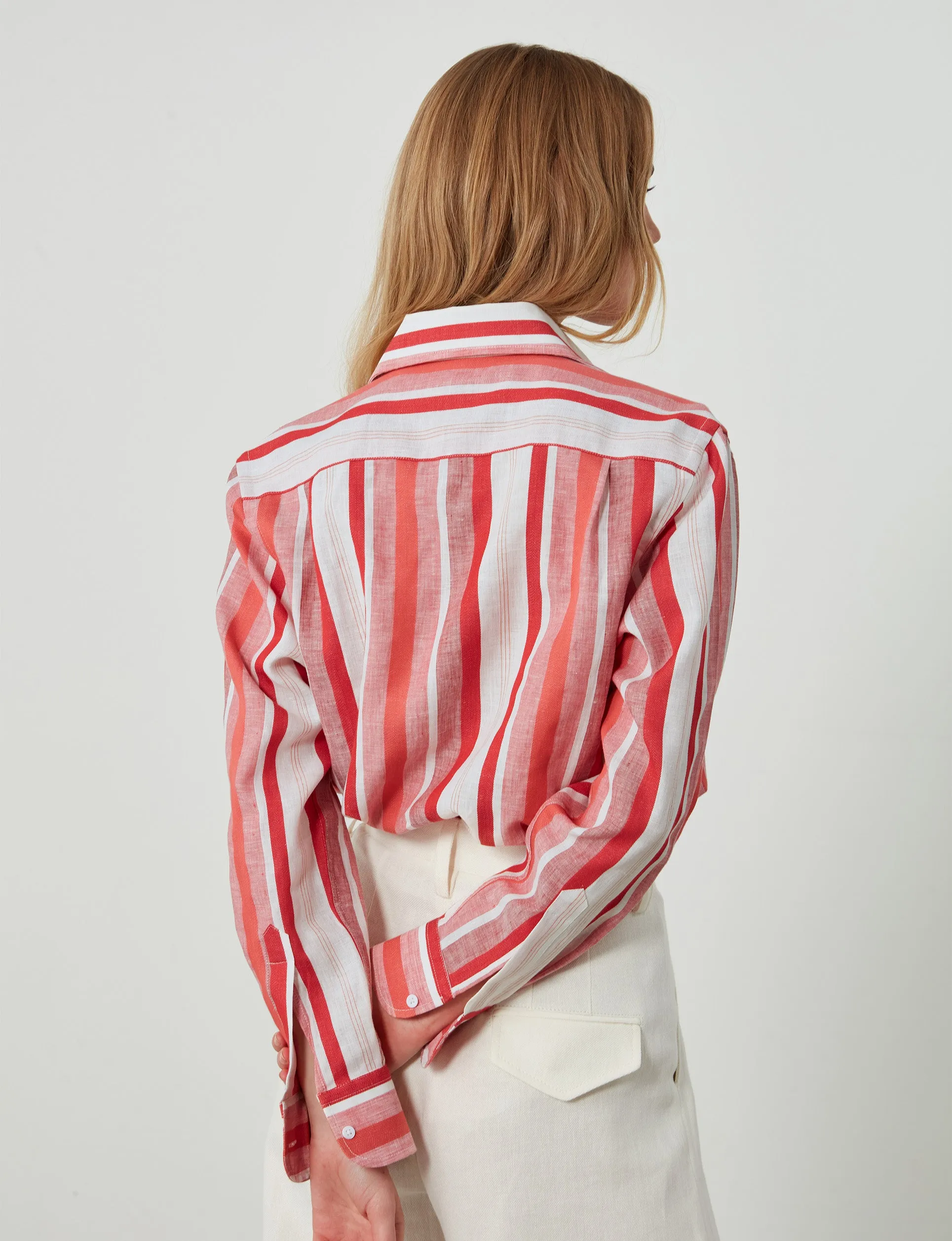 The Boyfriend: Weave, Red Multistripe sold by With Nothing Underneath product image thumbnail 5