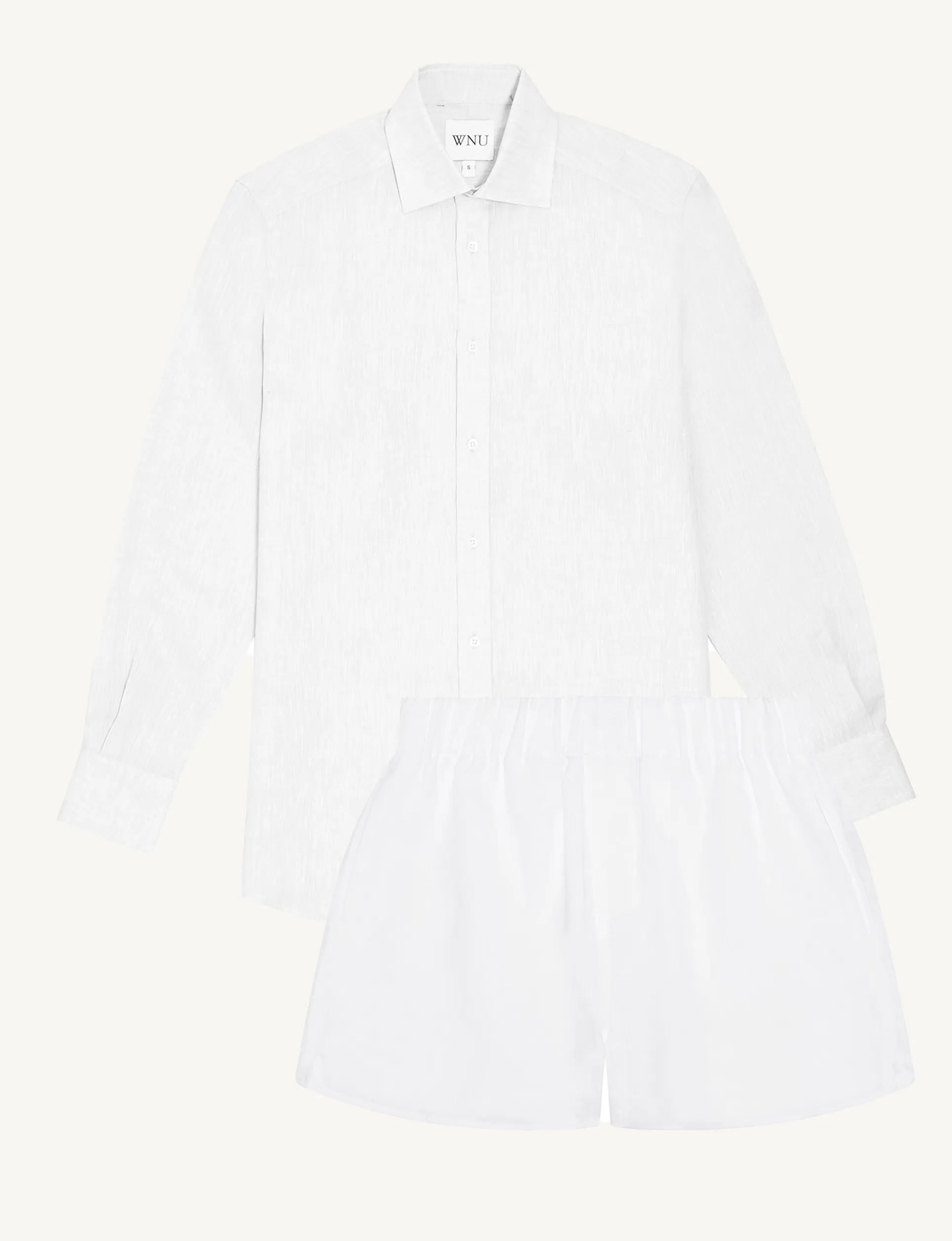 CO-ORD SET: LINEN, WHITE sold by With Nothing Underneath product image thumbnail 2