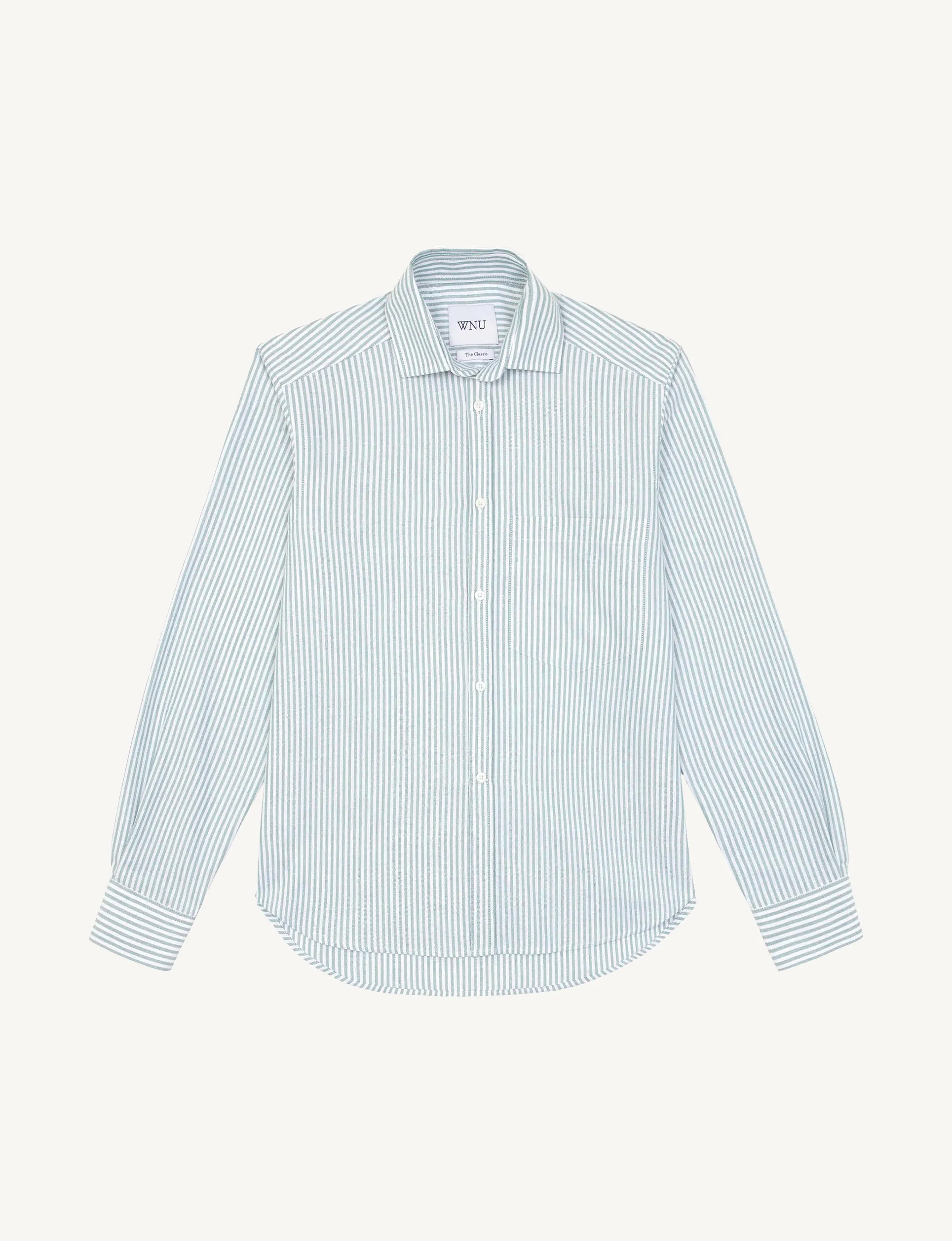 The Classic: Oxford, Hunter Green Stripe sold by With Nothing Underneath product image thumbnail 3