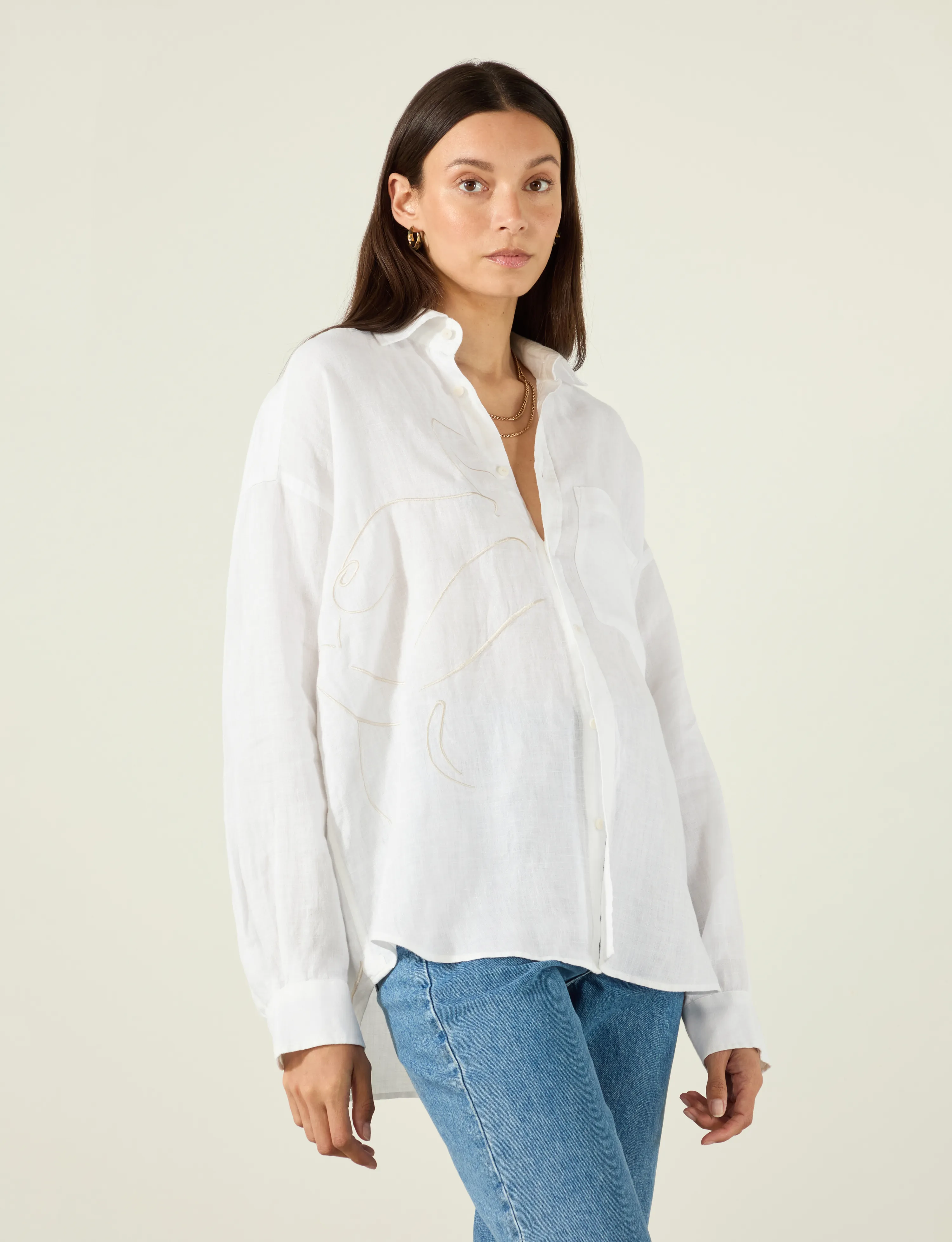 The Weekend: Linen, White x Alexandria Coe sold by With Nothing Underneath