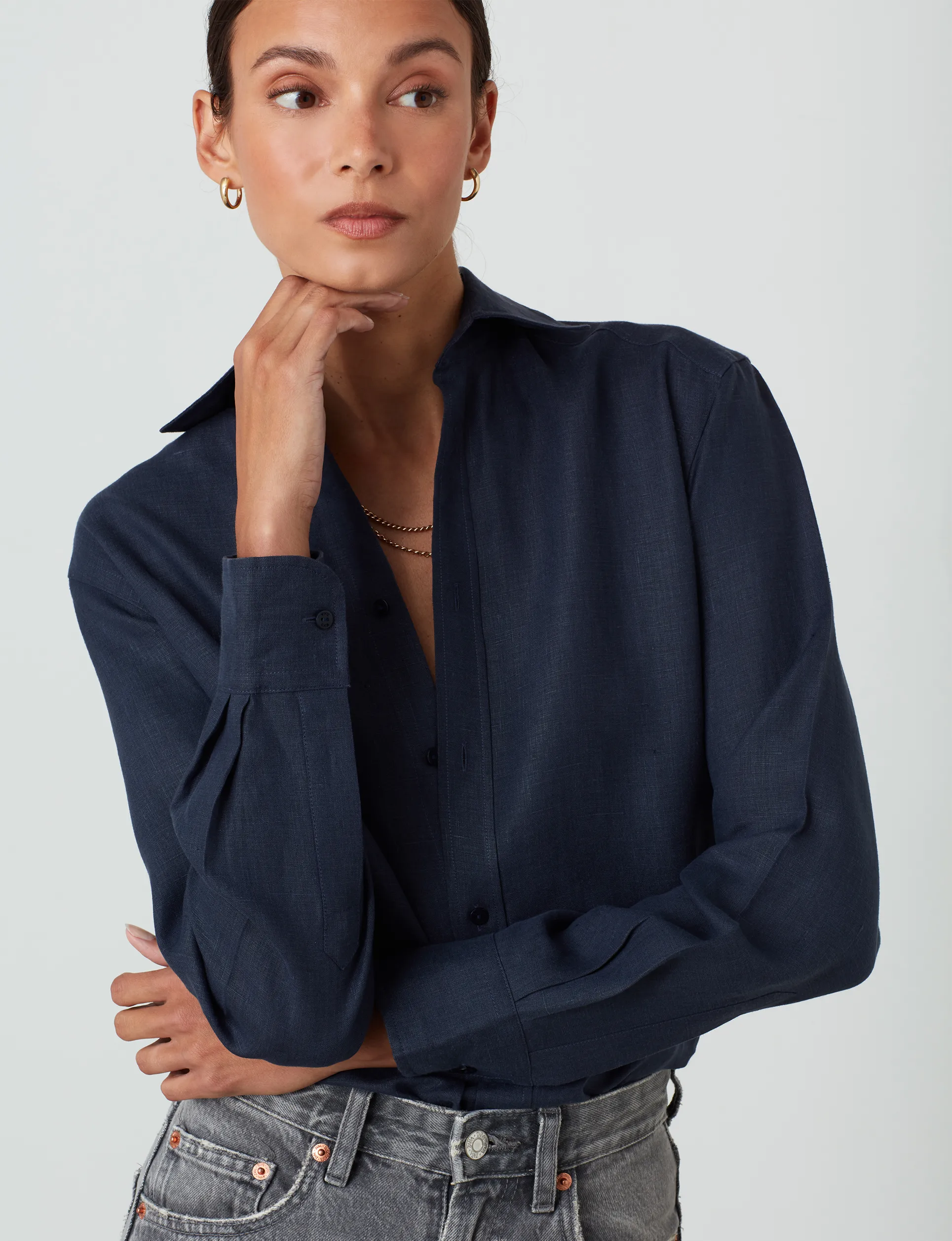 The Boyfriend: Hemp, Navy sold by With Nothing Underneath product image thumbnail 3