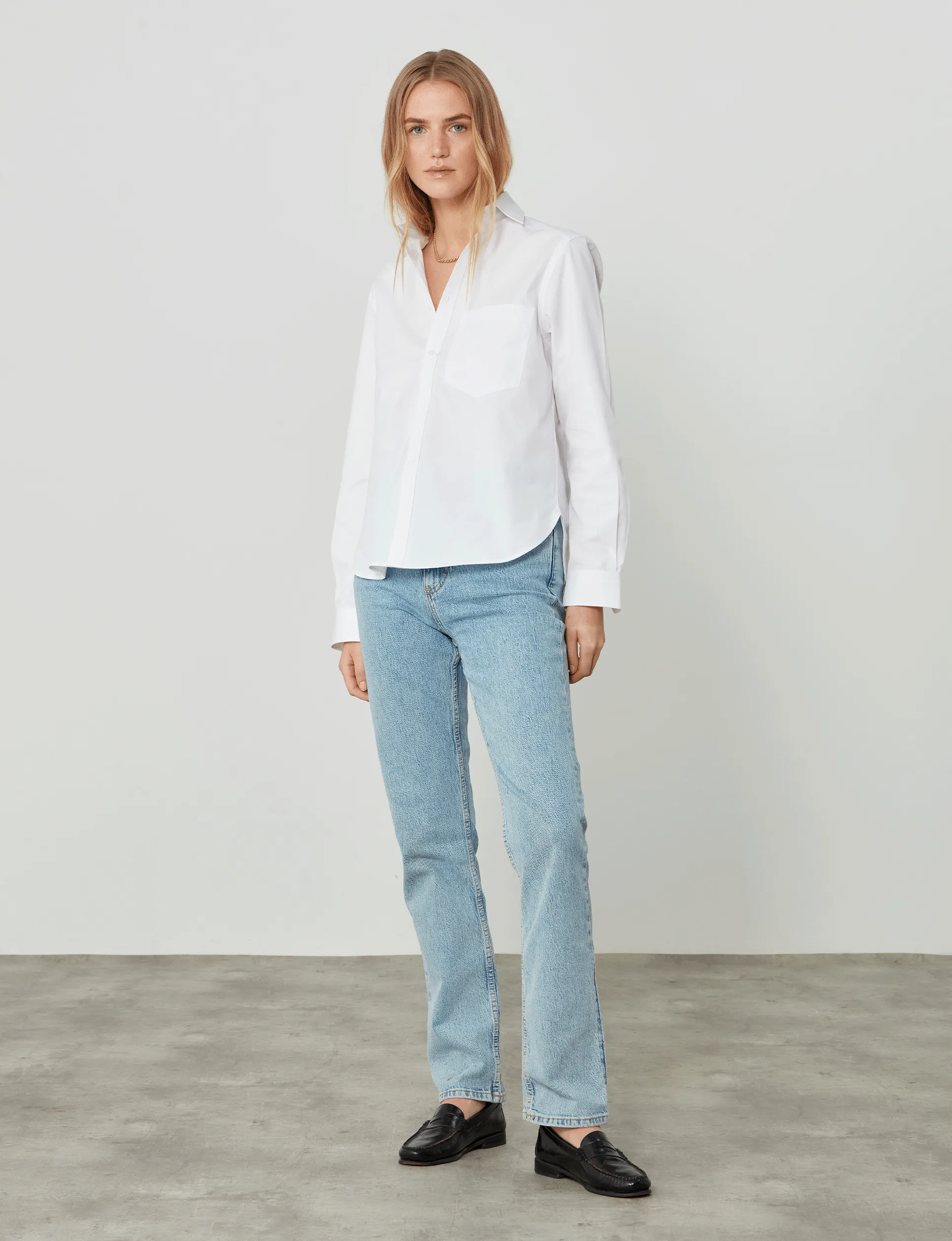 The Classic: Fine Poplin, White sold by With Nothing Underneath product image thumbnail 4