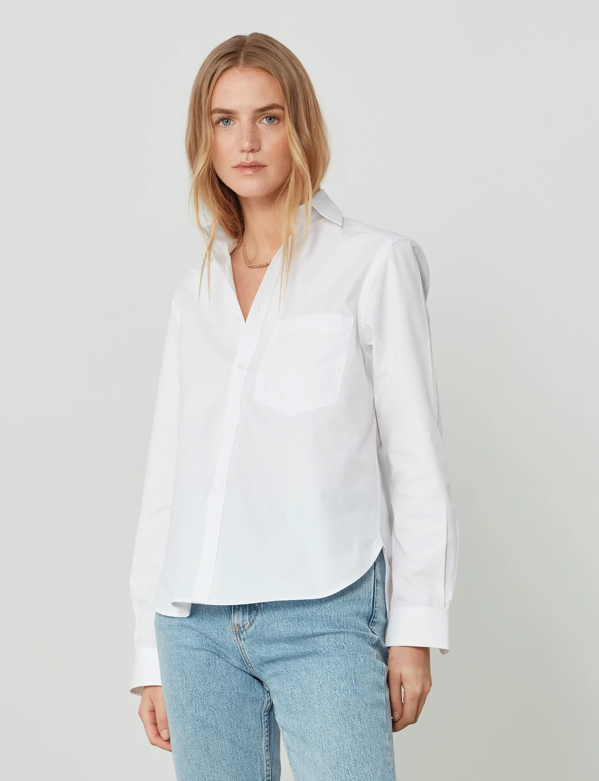 The Classic: Fine Poplin, White sold by With Nothing Underneath product image thumbnail 5