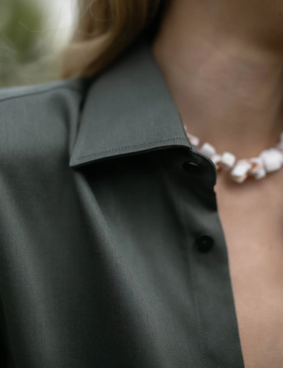 The Boyfriend: TENCEL™ Lyocell, Khaki sold by With Nothing Underneath product image thumbnail 5